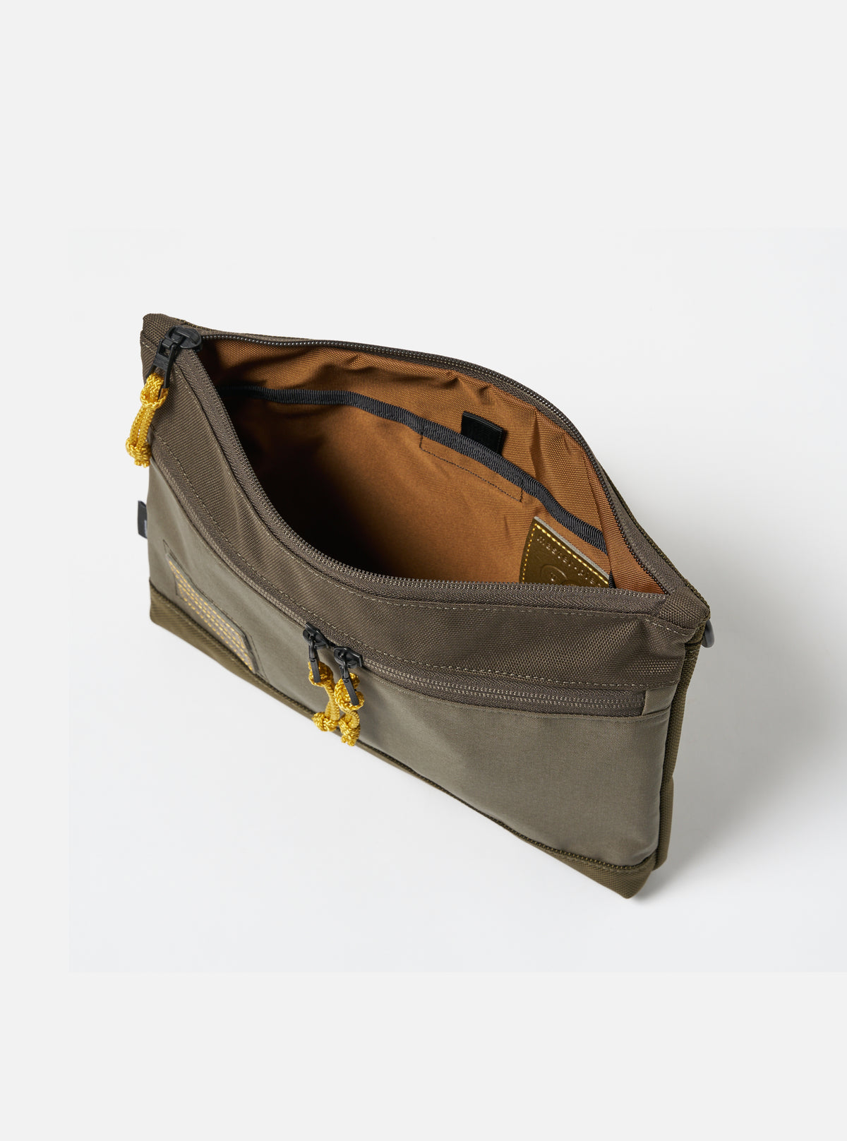 master-piece x Universal Works Shoulder Bag in Olive Recycled Tech Canvas