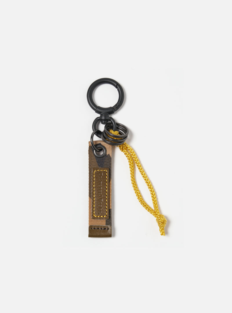 master-piece x Universal Works Keychain in Camo Recycled Tech Canvas