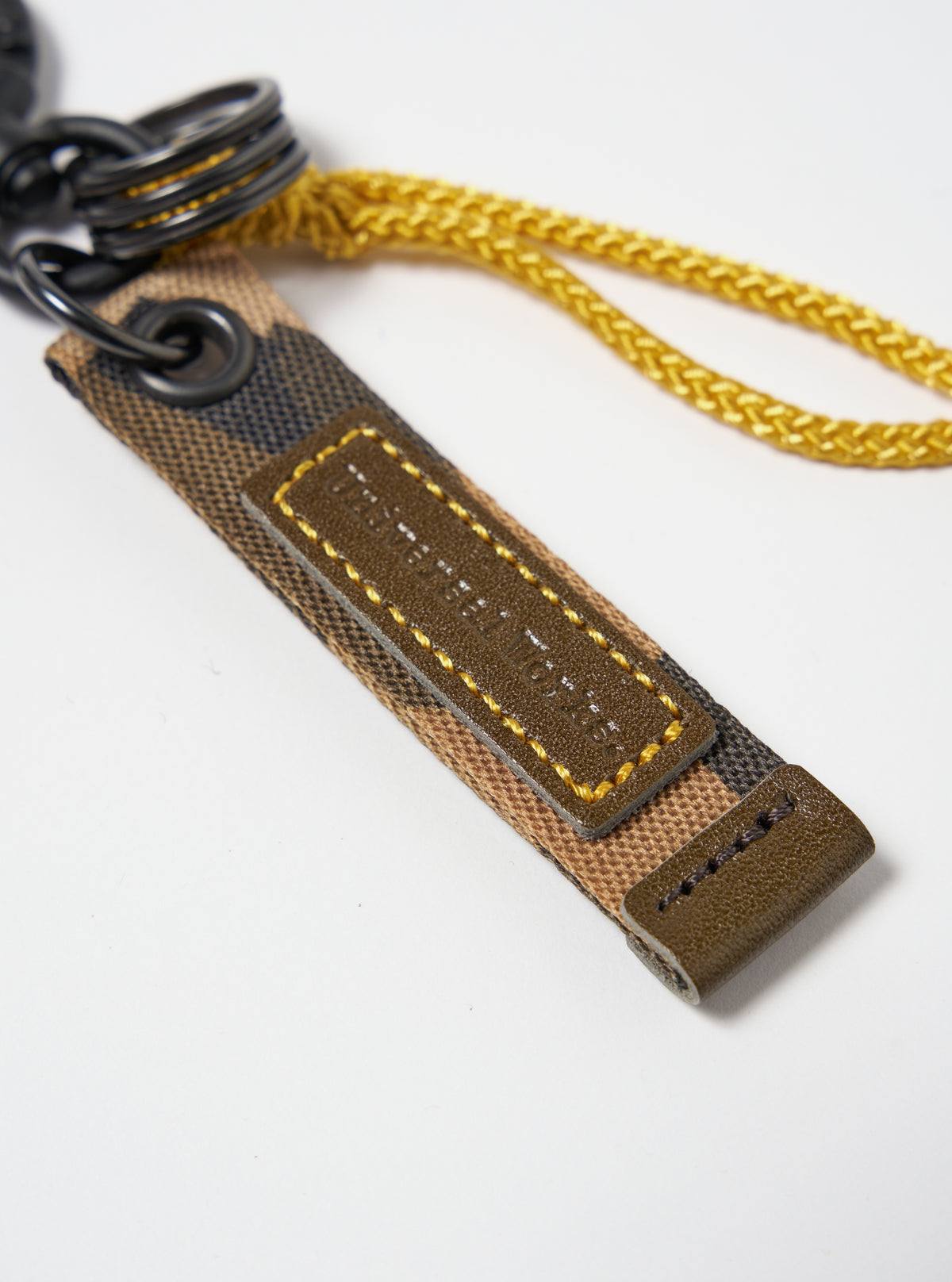 master-piece x Universal Works Keychain in Camo Recycled Tech Canvas