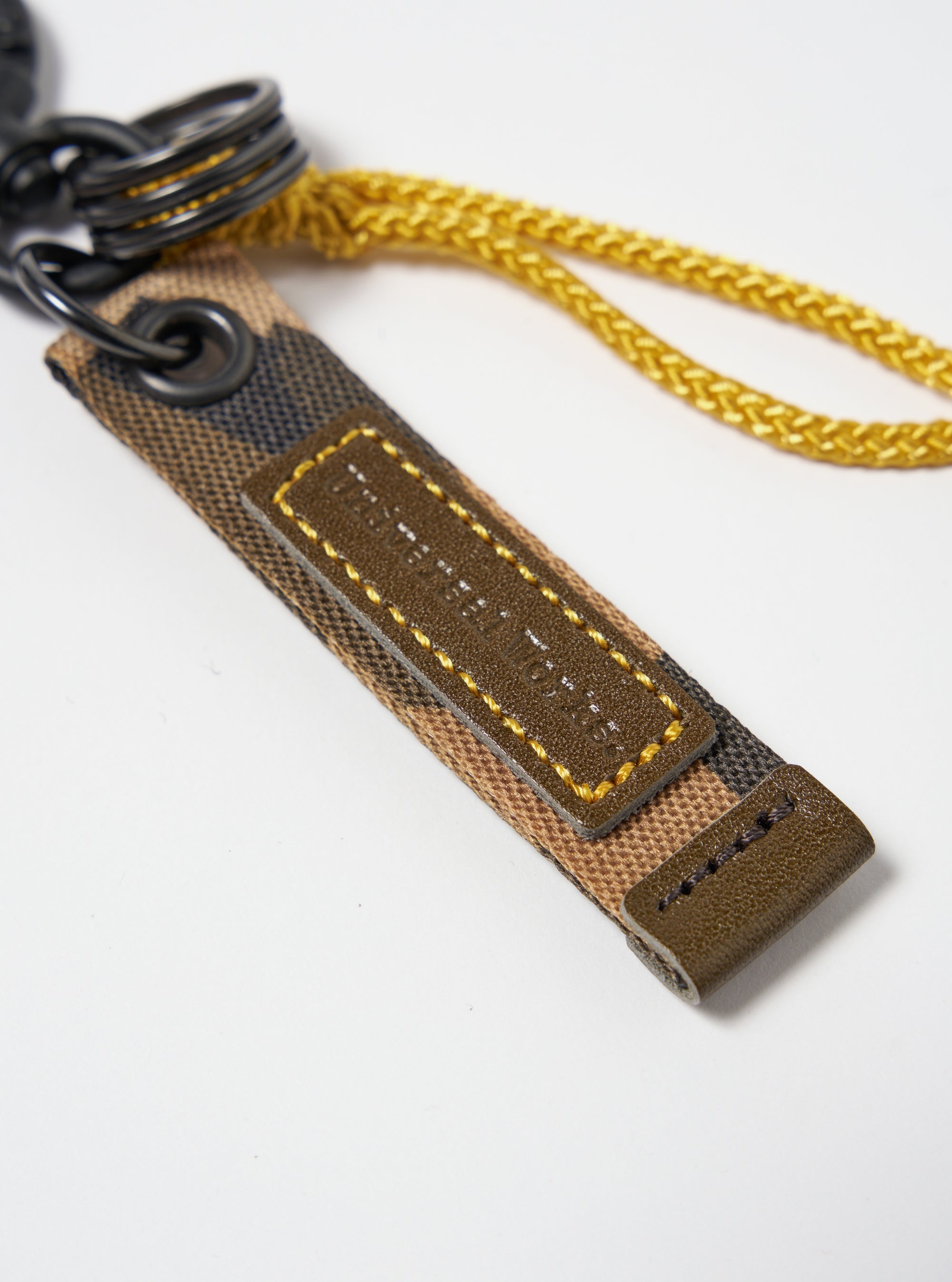 master-piece x Universal Works Keychain in Camo Recycled Tech Canvas