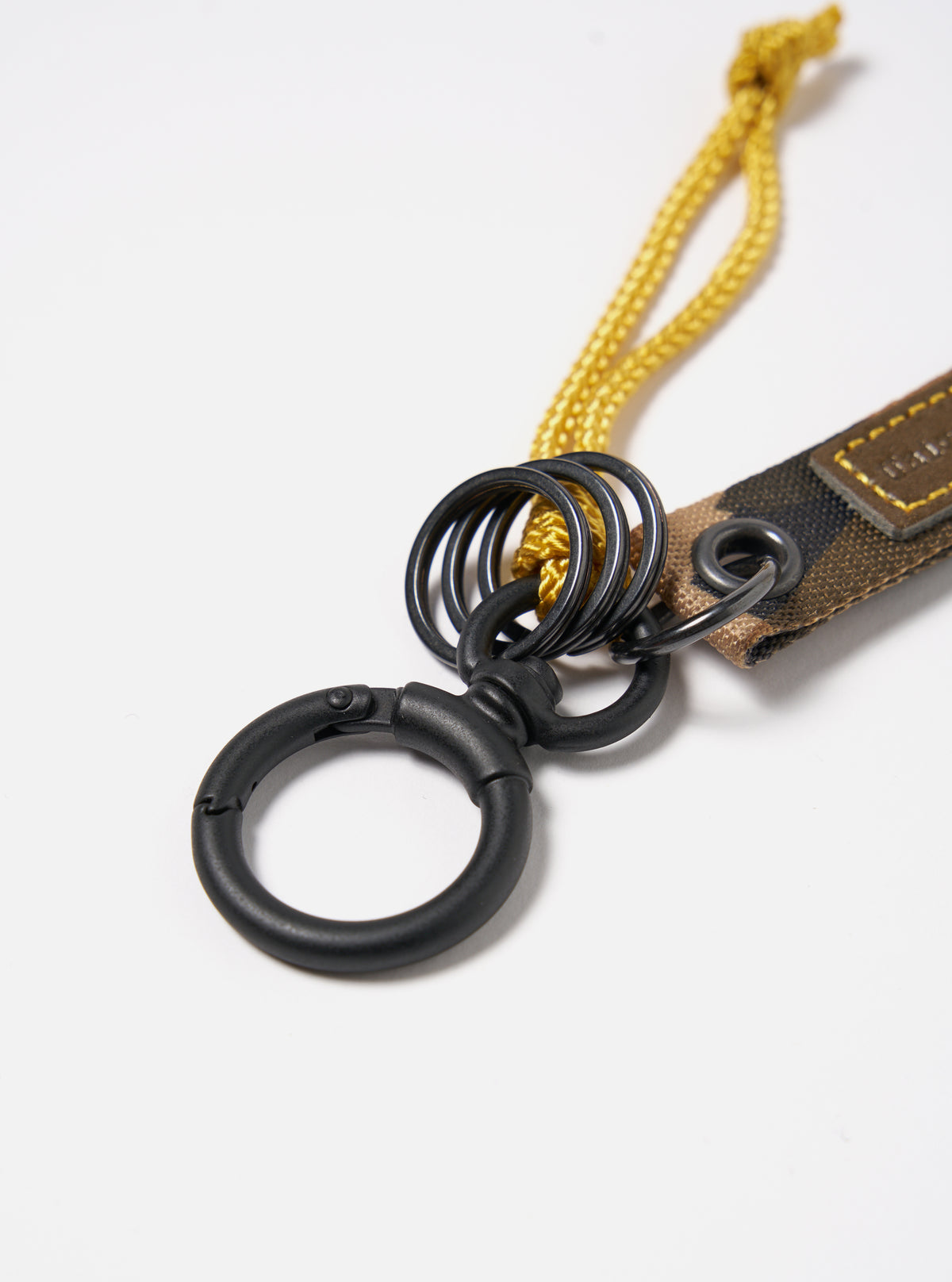 master-piece x Universal Works Keychain in Camo Recycled Tech Canvas