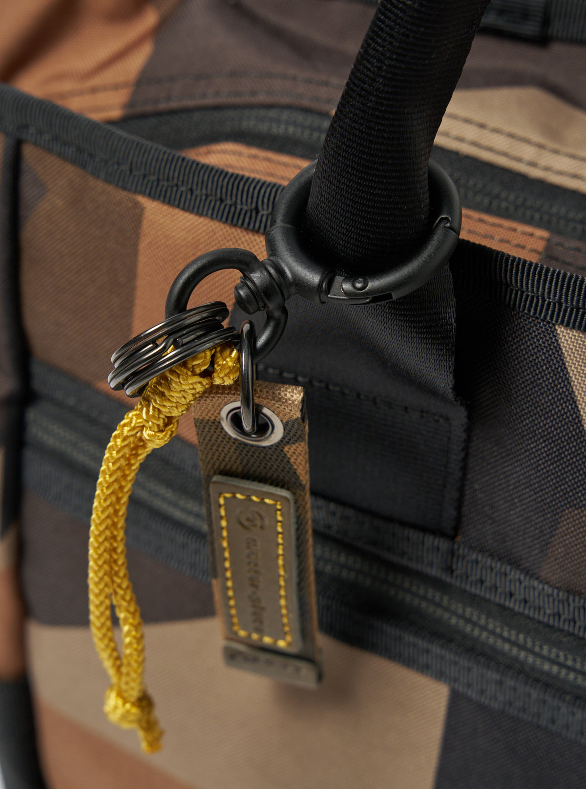 master-piece x Universal Works Keychain in Camo Recycled Tech Canvas