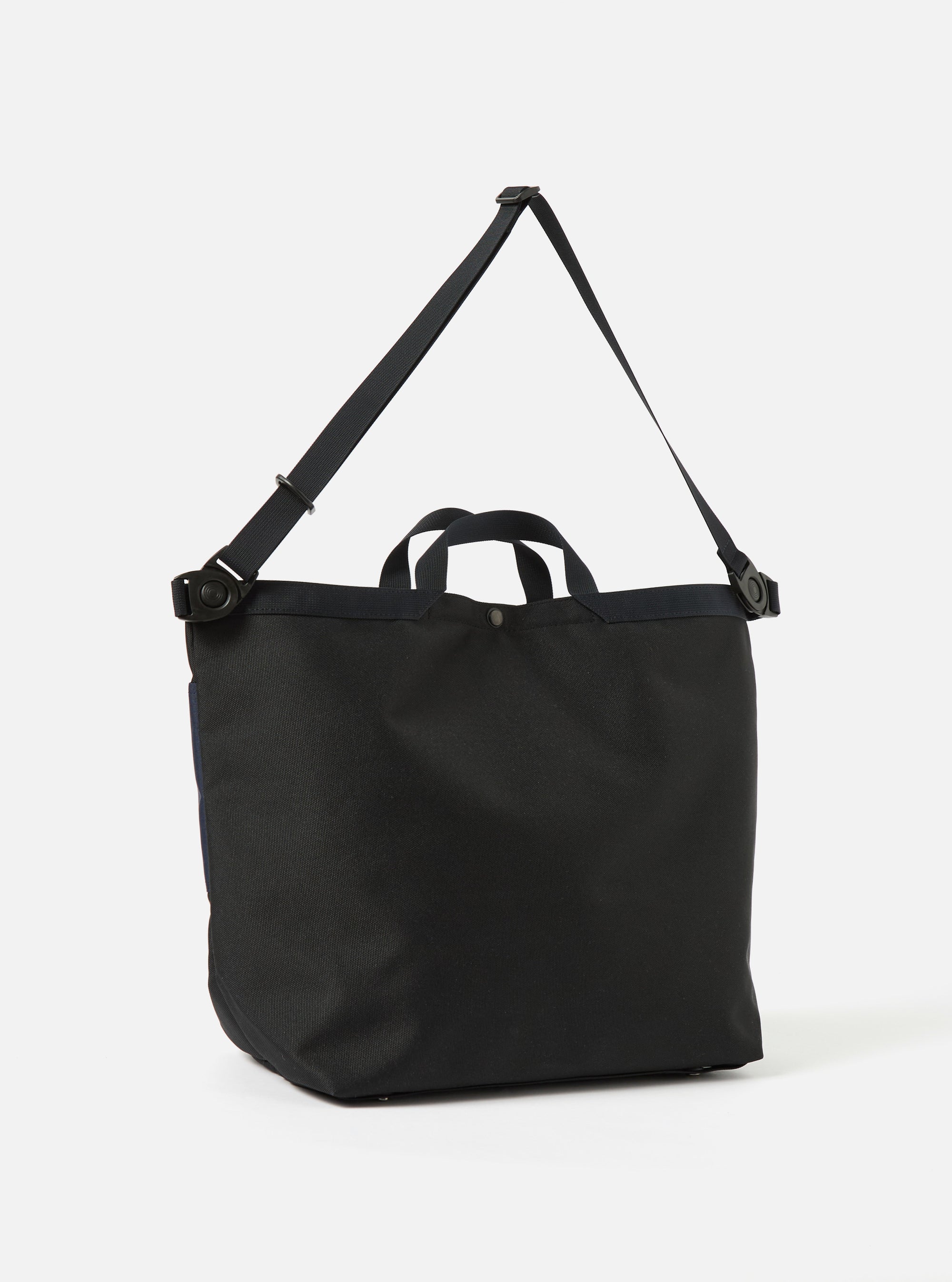 master-piece x Universal Works Large Tote Bag in Black Recycled Tech Canvas