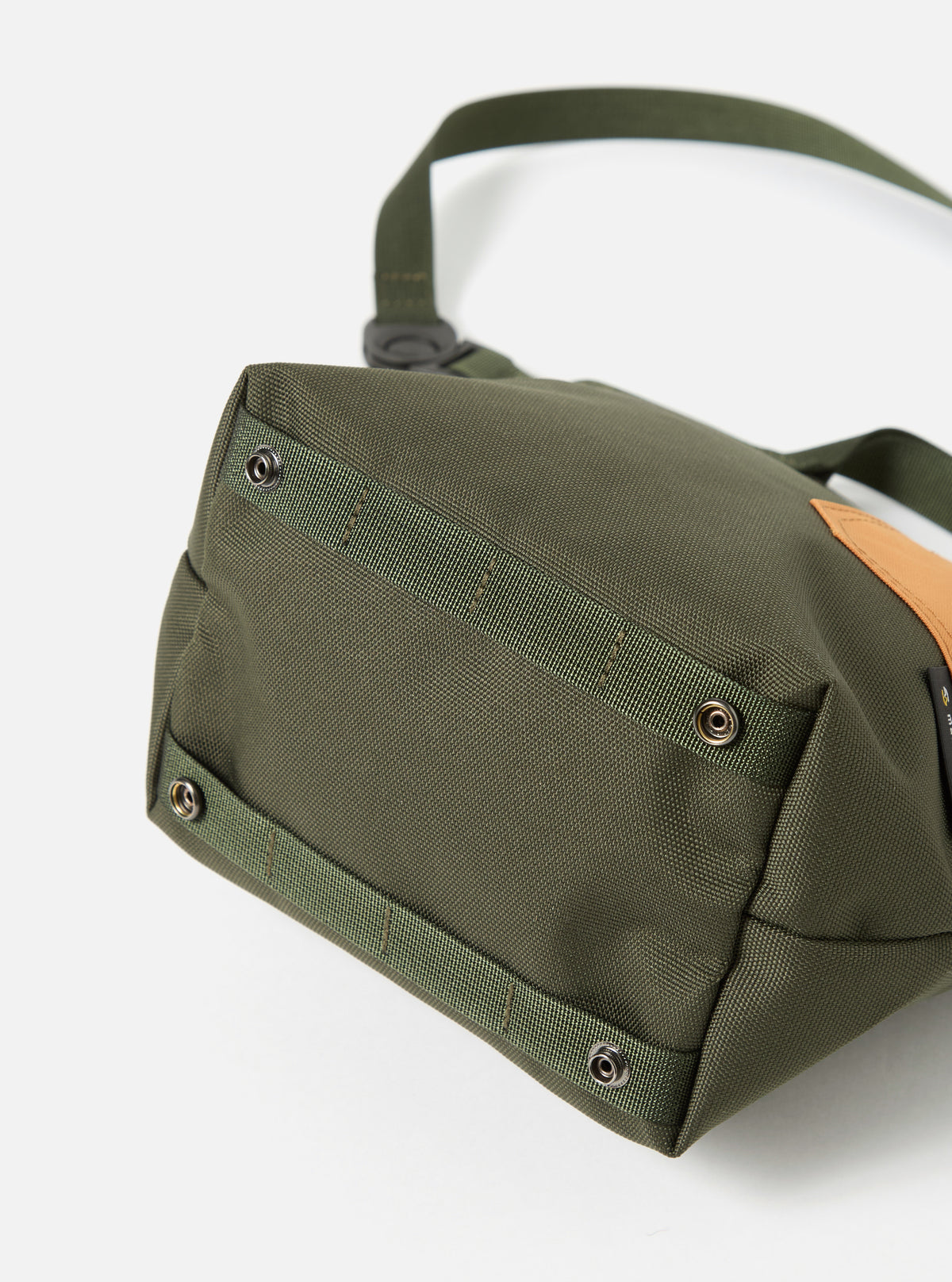 master-piece x Universal Works Small Tote Bag in Olive Recycled Tech Canvas