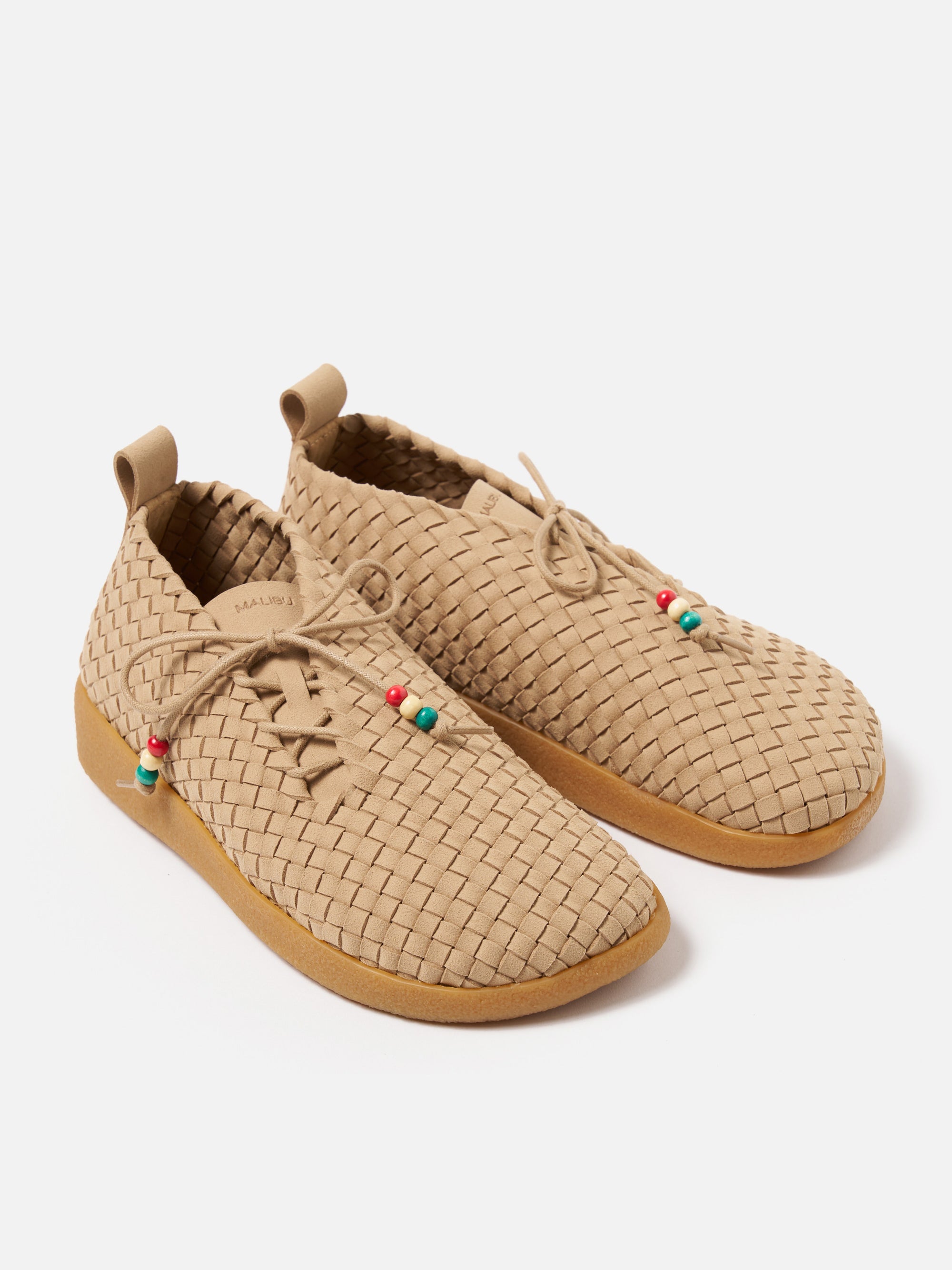 Malibu Matador in Beige Vegan Leather/Crepe