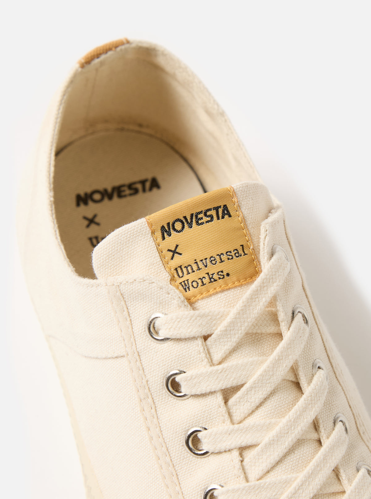 Novesta for Universal Works Star Master in Ecru Canvas