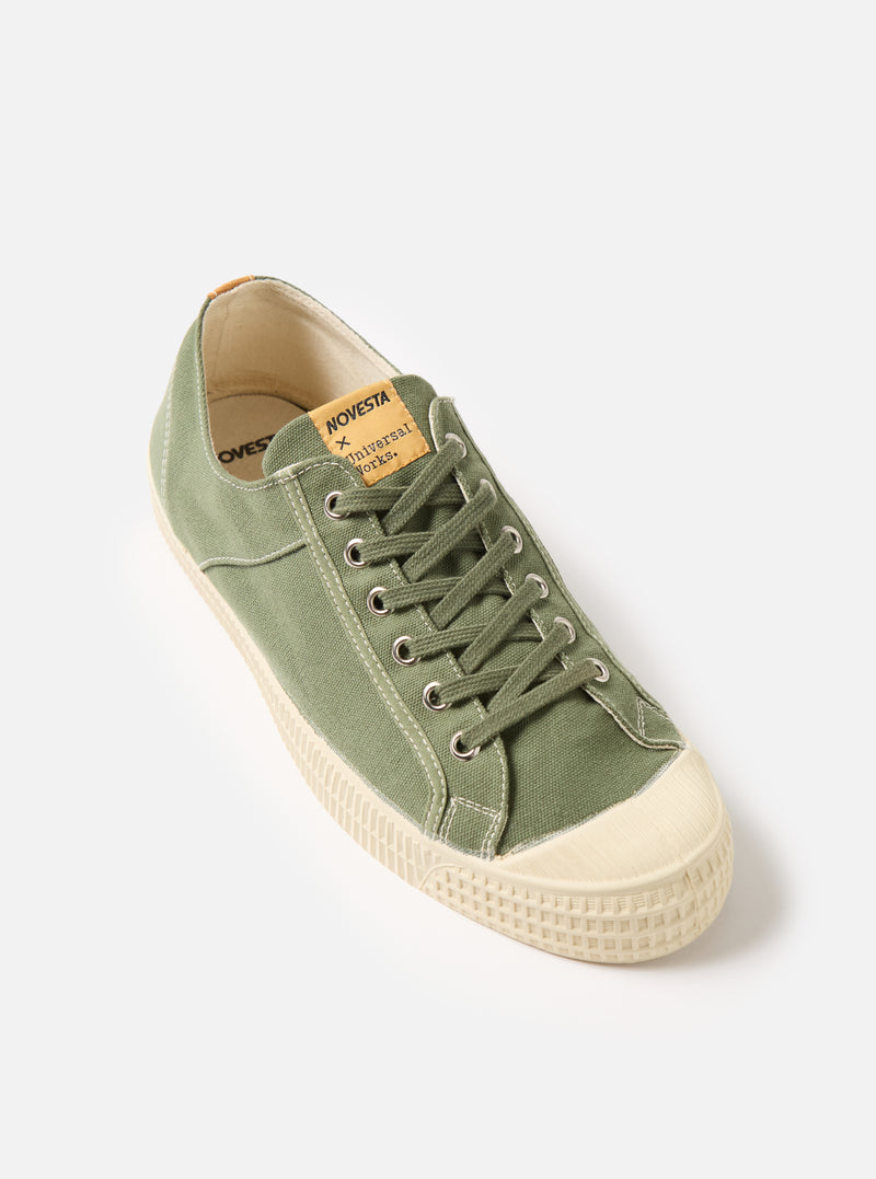 Novesta for Universal Works Star Master in Olive Canvas