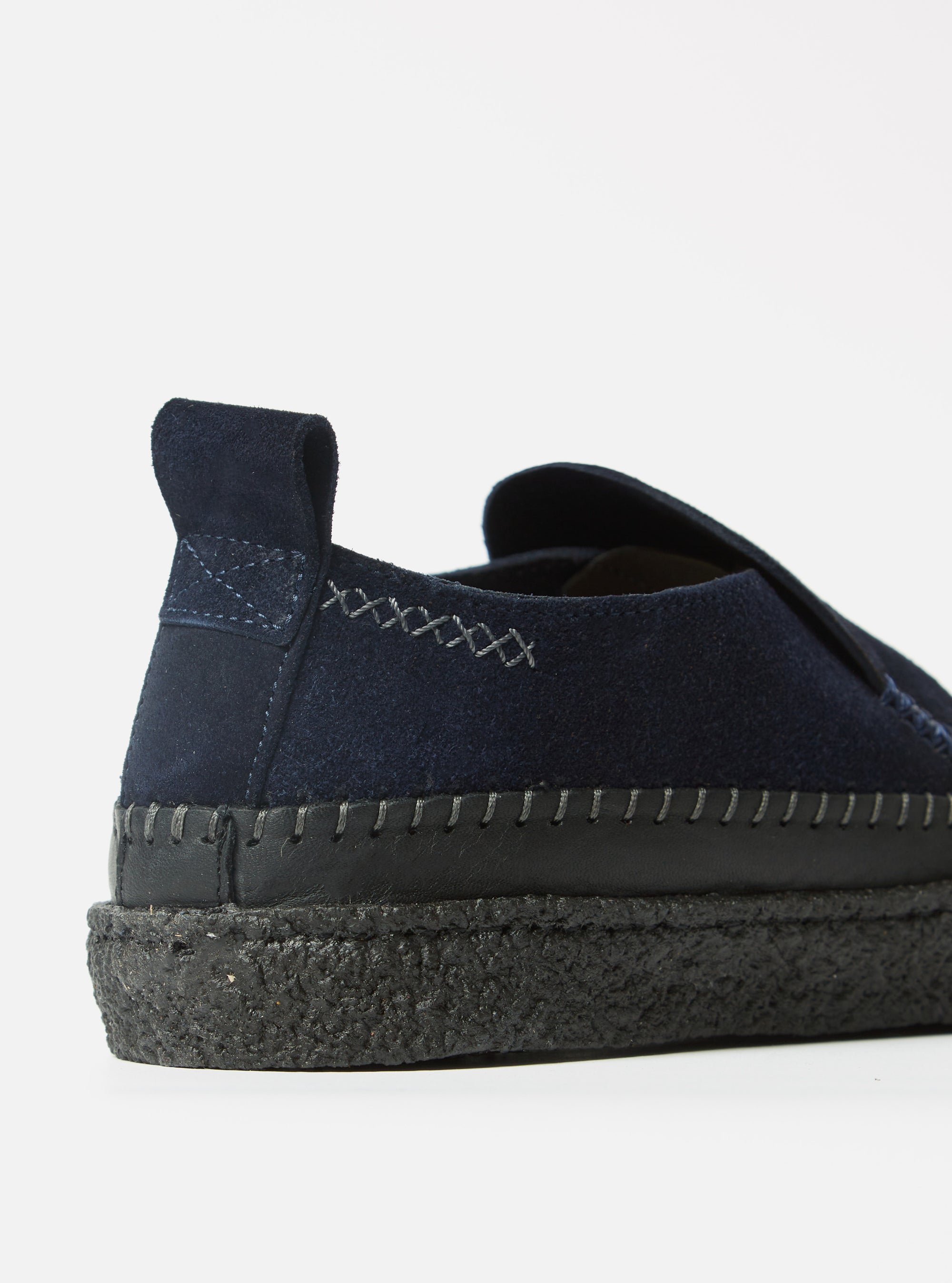 Yogi x Universal Works Hitch Loafer in Indigo Suede/Crepe