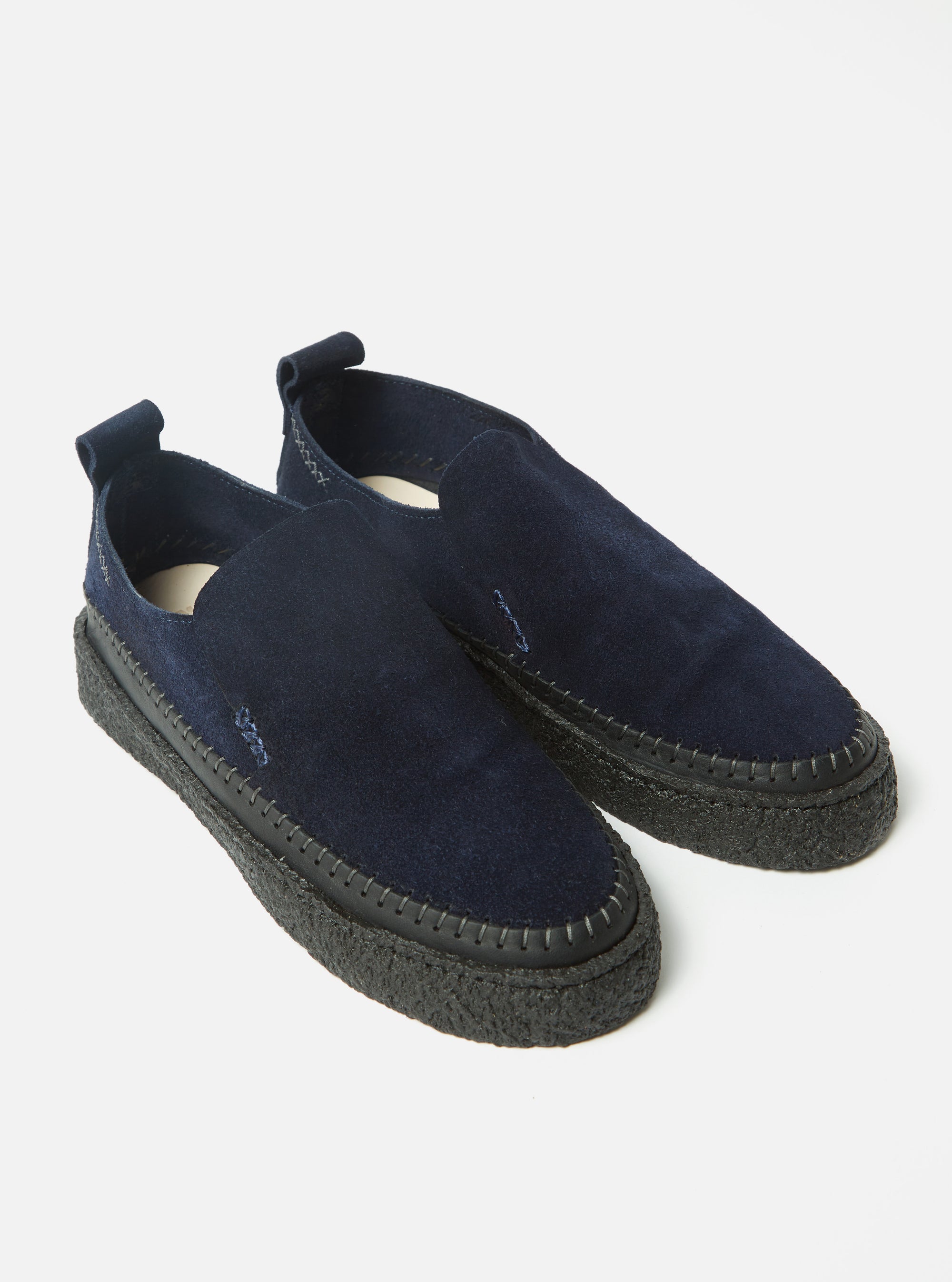 Yogi x Universal Works Hitch Loafer in Indigo Suede/Crepe