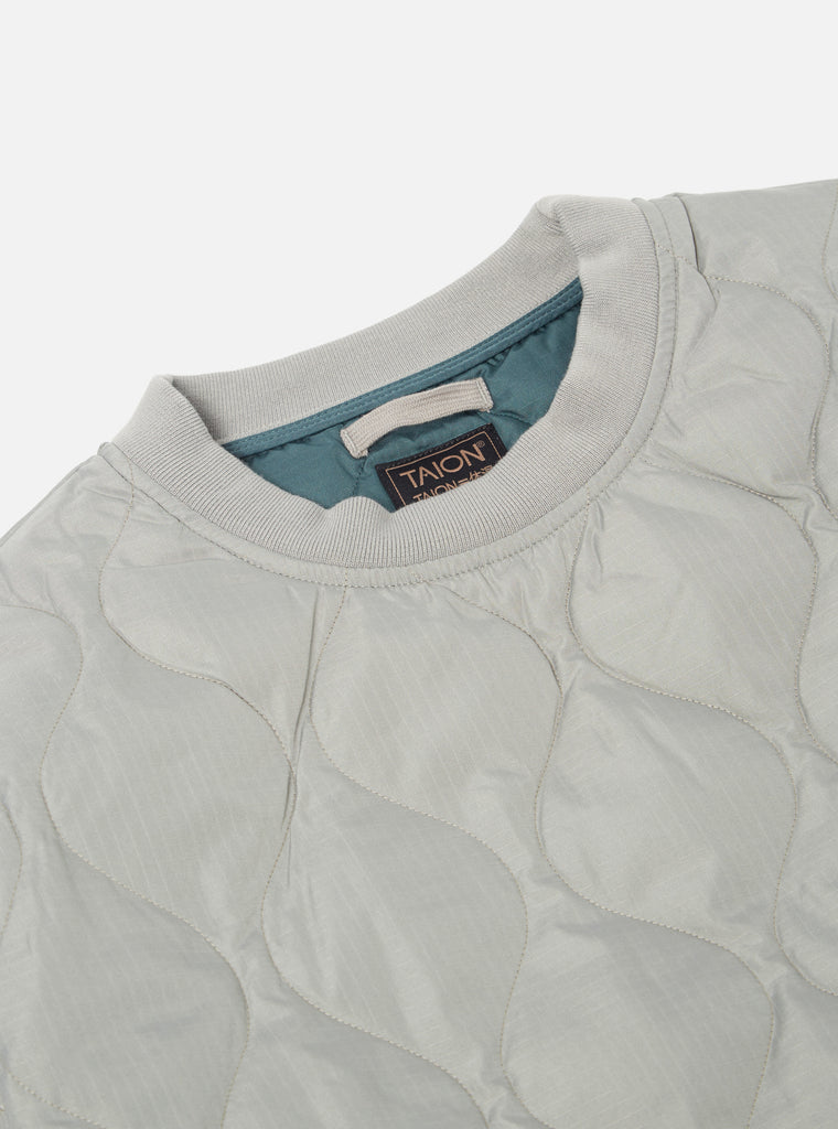 Taion Military Pullover Shirt in Dark Sage Green Ripstop