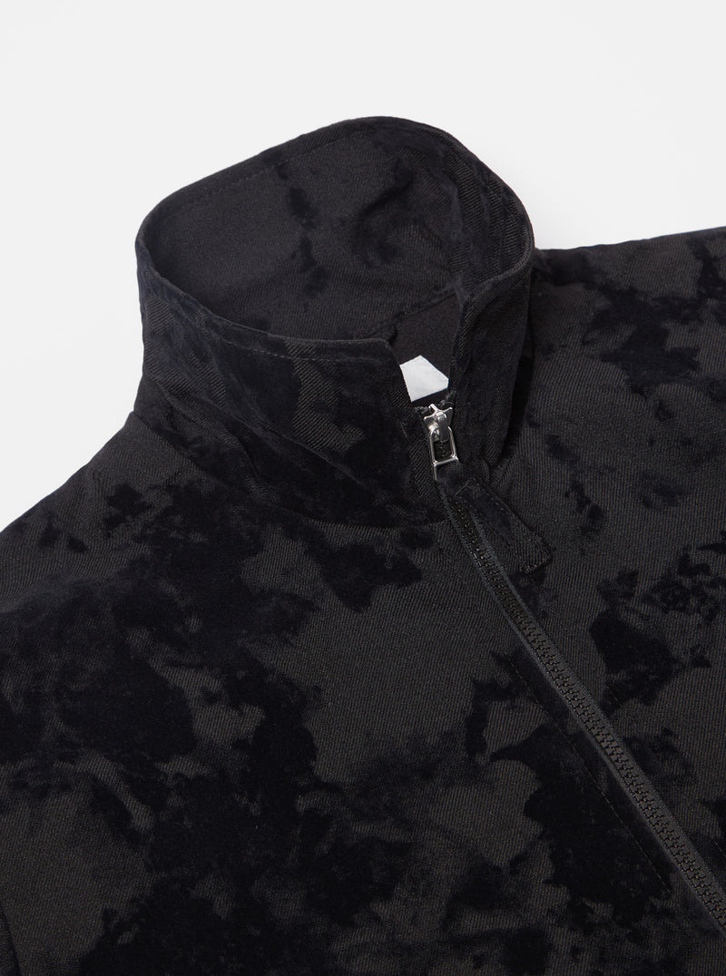 Universal Works K Track Top in Black Japanese Flock Camo