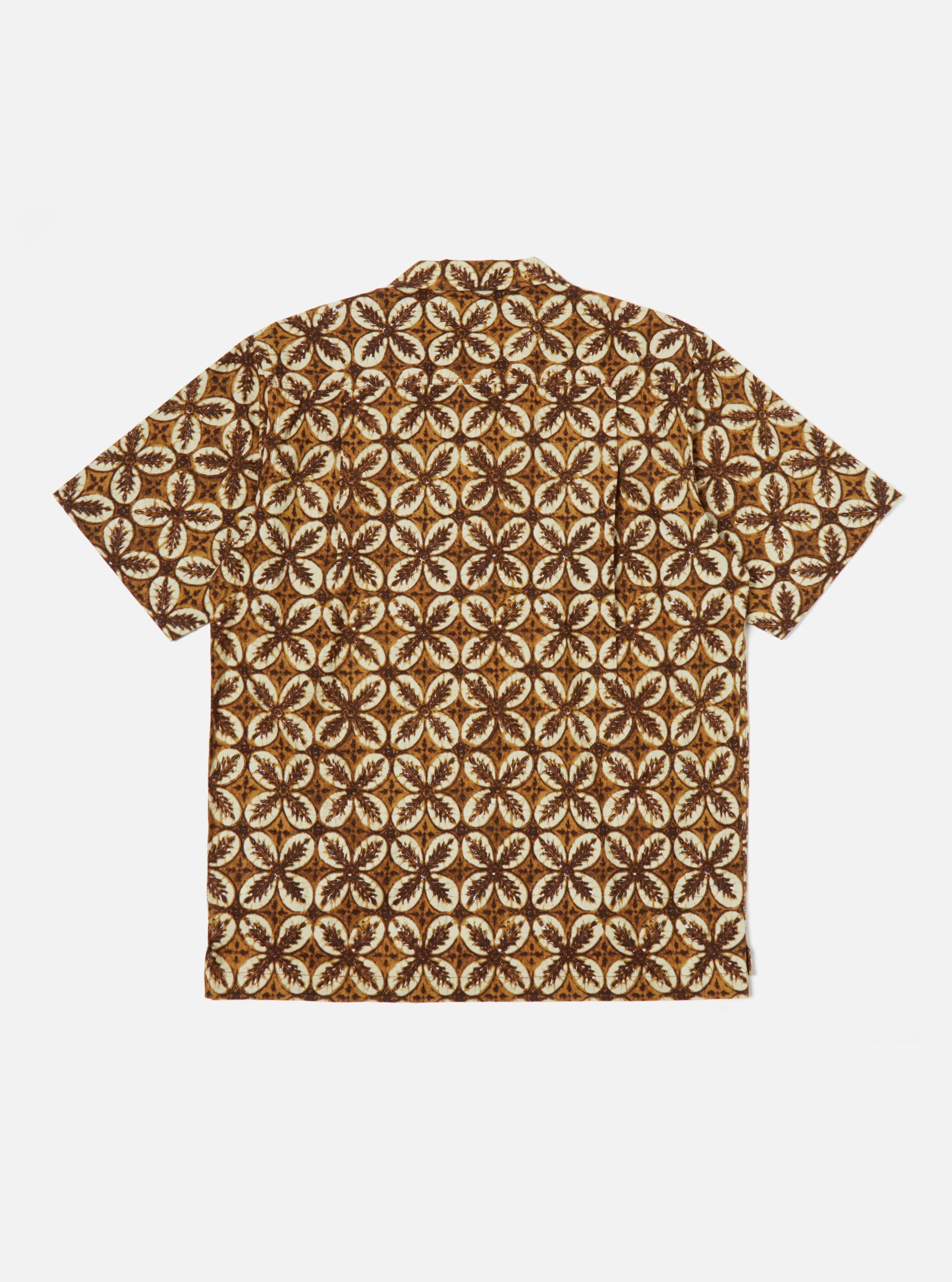Universal Works Camp Shirt in Brown Lobby Print