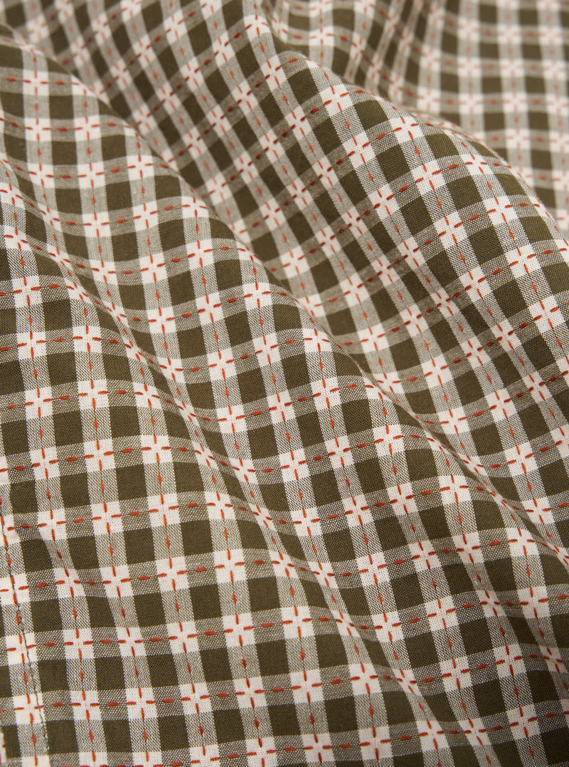 Universal Works Cancun Jacket in Olive Dobby Check