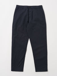 Universal Works Military Chino in Navy Linen Slub Weave