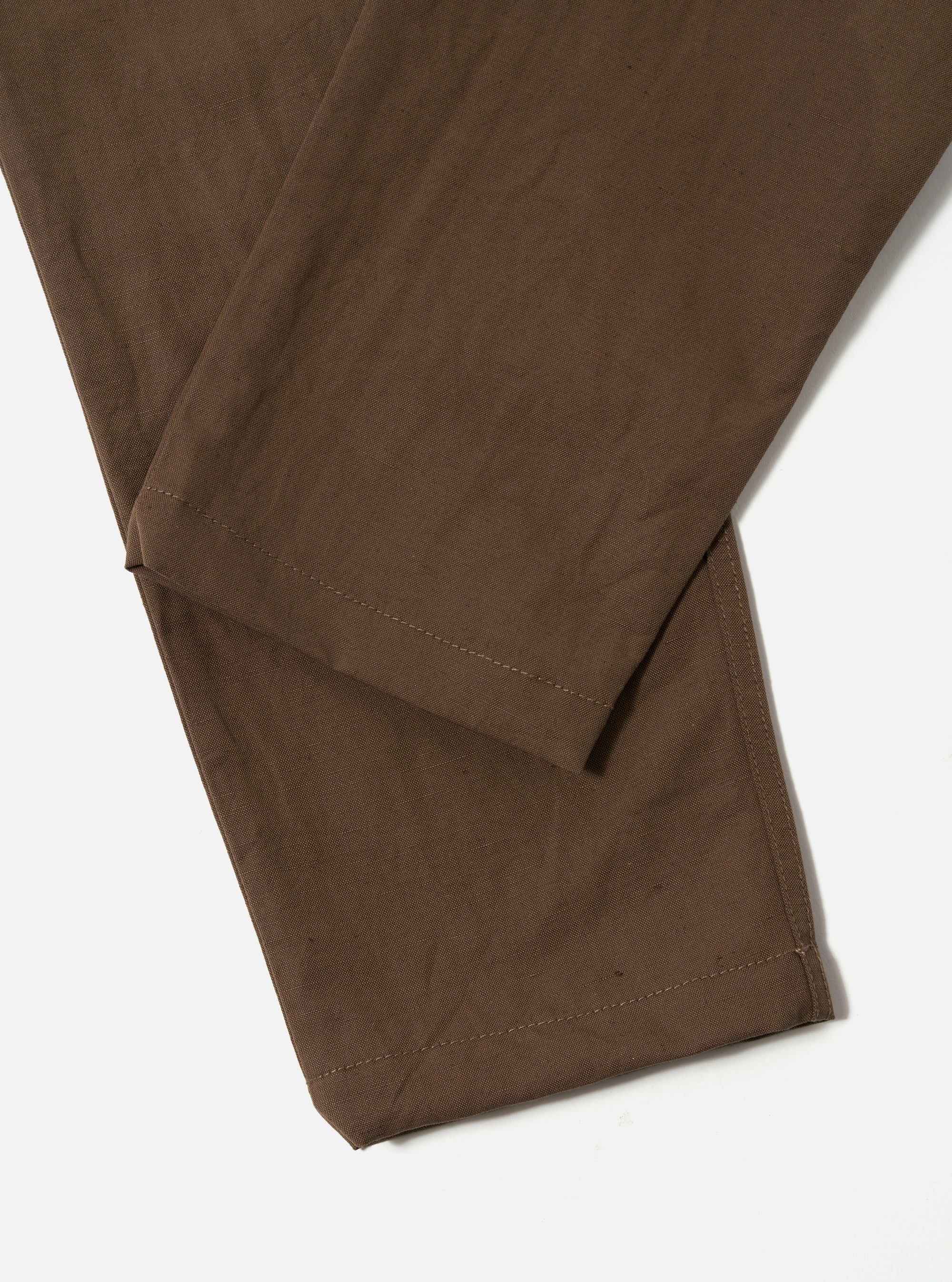 Universal Works Military Chino in Khaki Linen Slub Weave