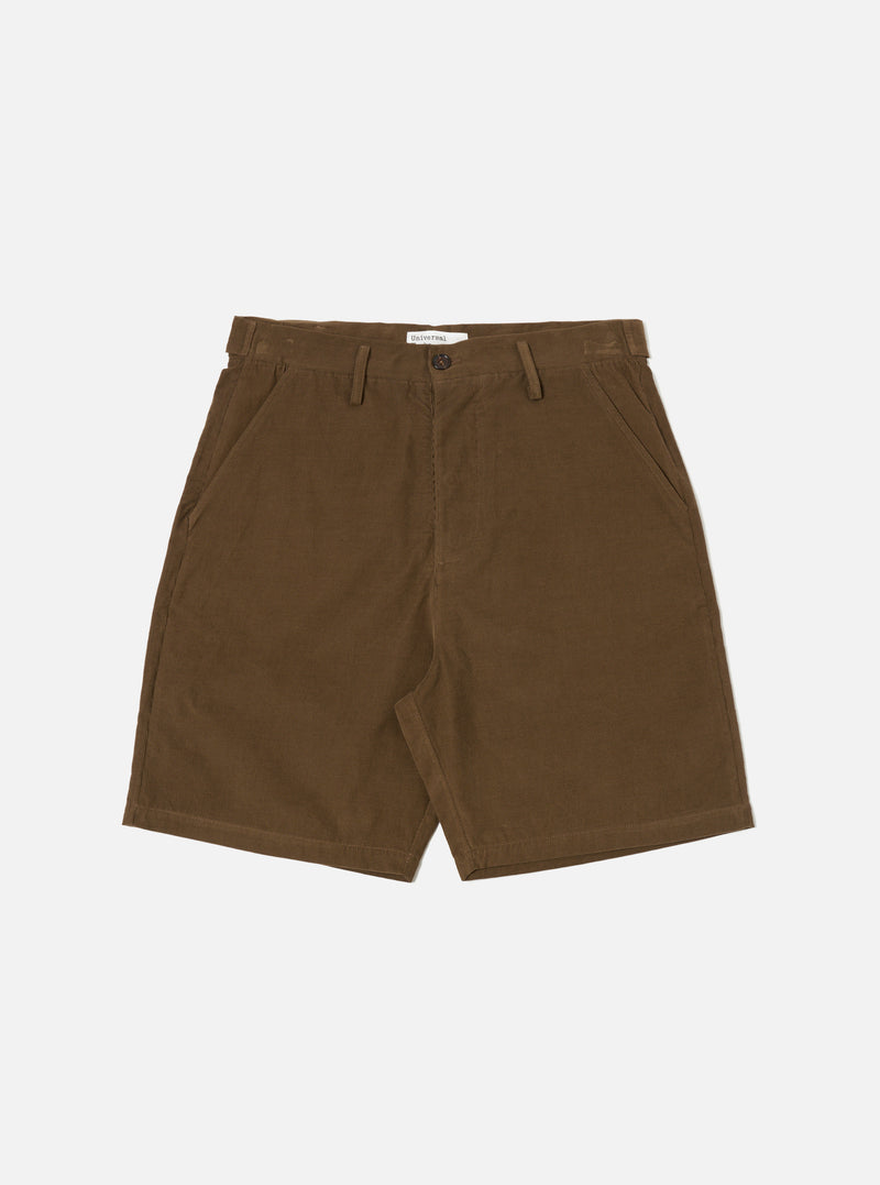 Universal Works Alva Short in Khaki Summer Cord