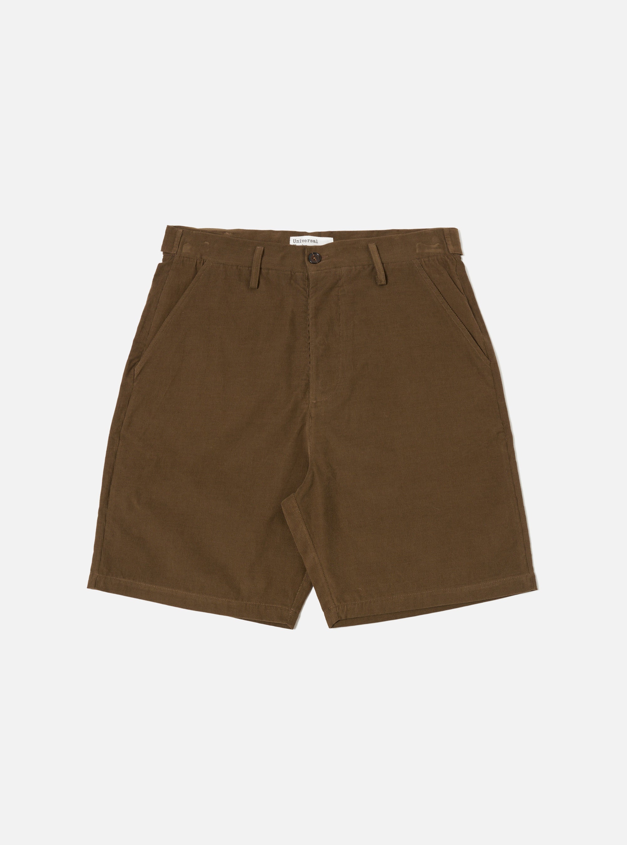 Universal Works Alva Short in Khaki Summer Cord