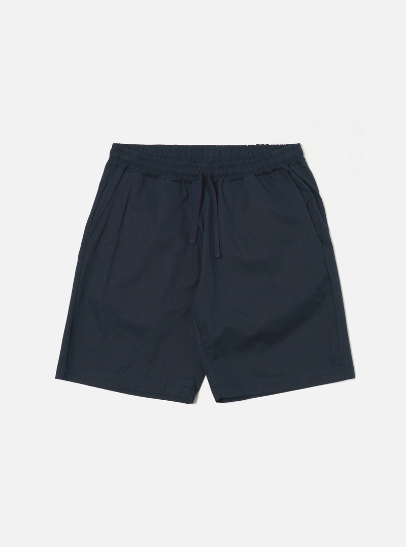 Universal Works Simple Short in Navy Military Cotton