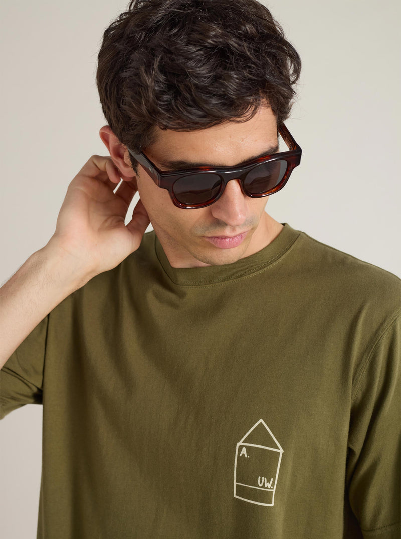 A. SOCIETY x Universal Works Brown Havana Stanley Sunglasses