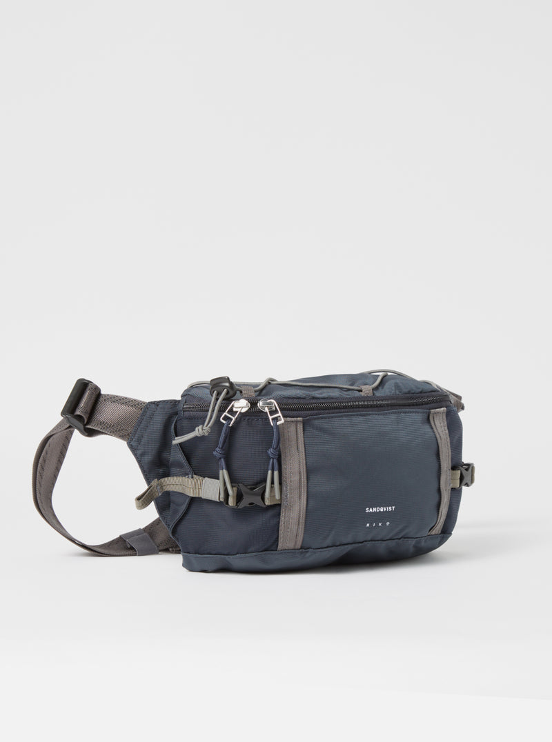 Sandqvist Allterrain Hike Crossbody Bag in Multi Steel/Blue/Navy Recycled Nylon