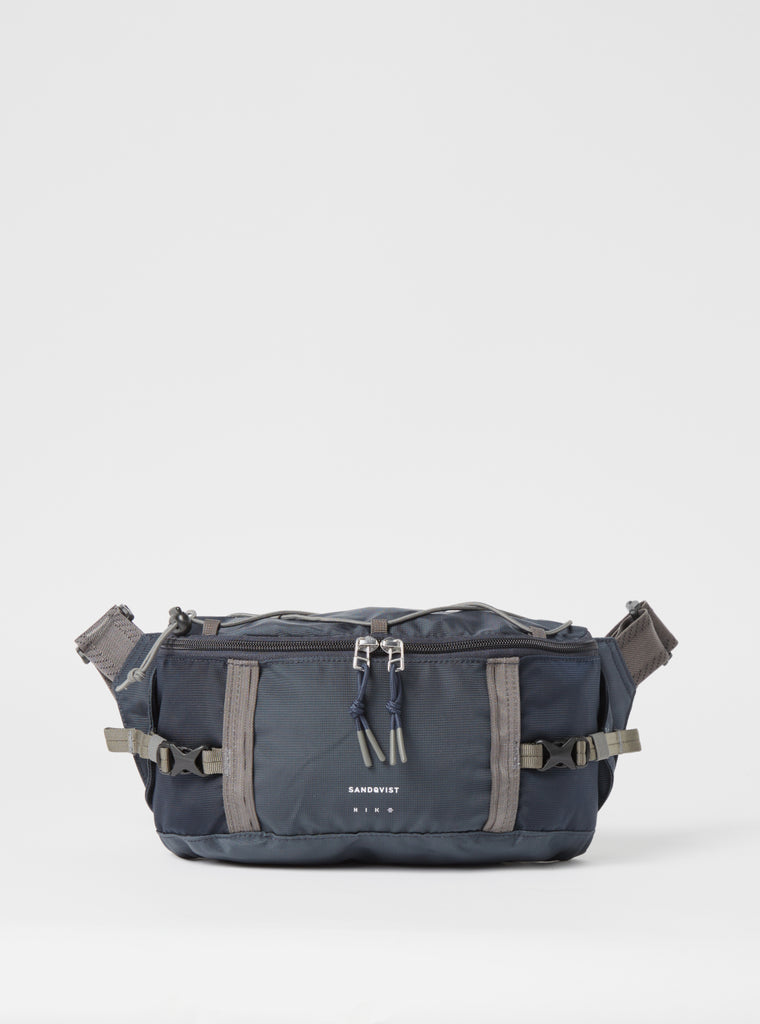 Sandqvist Allterrain Hike Crossbody Bag in Multi Steel/Blue/Navy Recycled Nylon