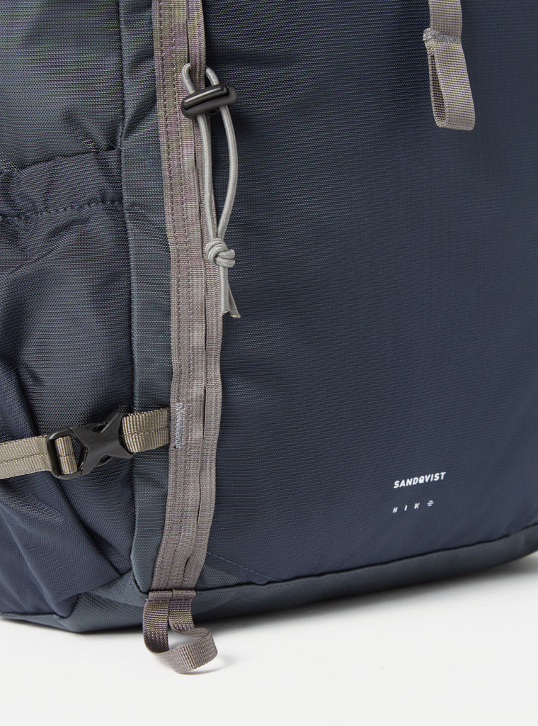 Sandqvist Forest Hike Backpack in Multi Steel/Blue/Navy Recycled Nylon