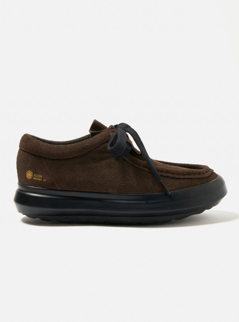 Wander FD/08 in Brown/Black Hairy Suede