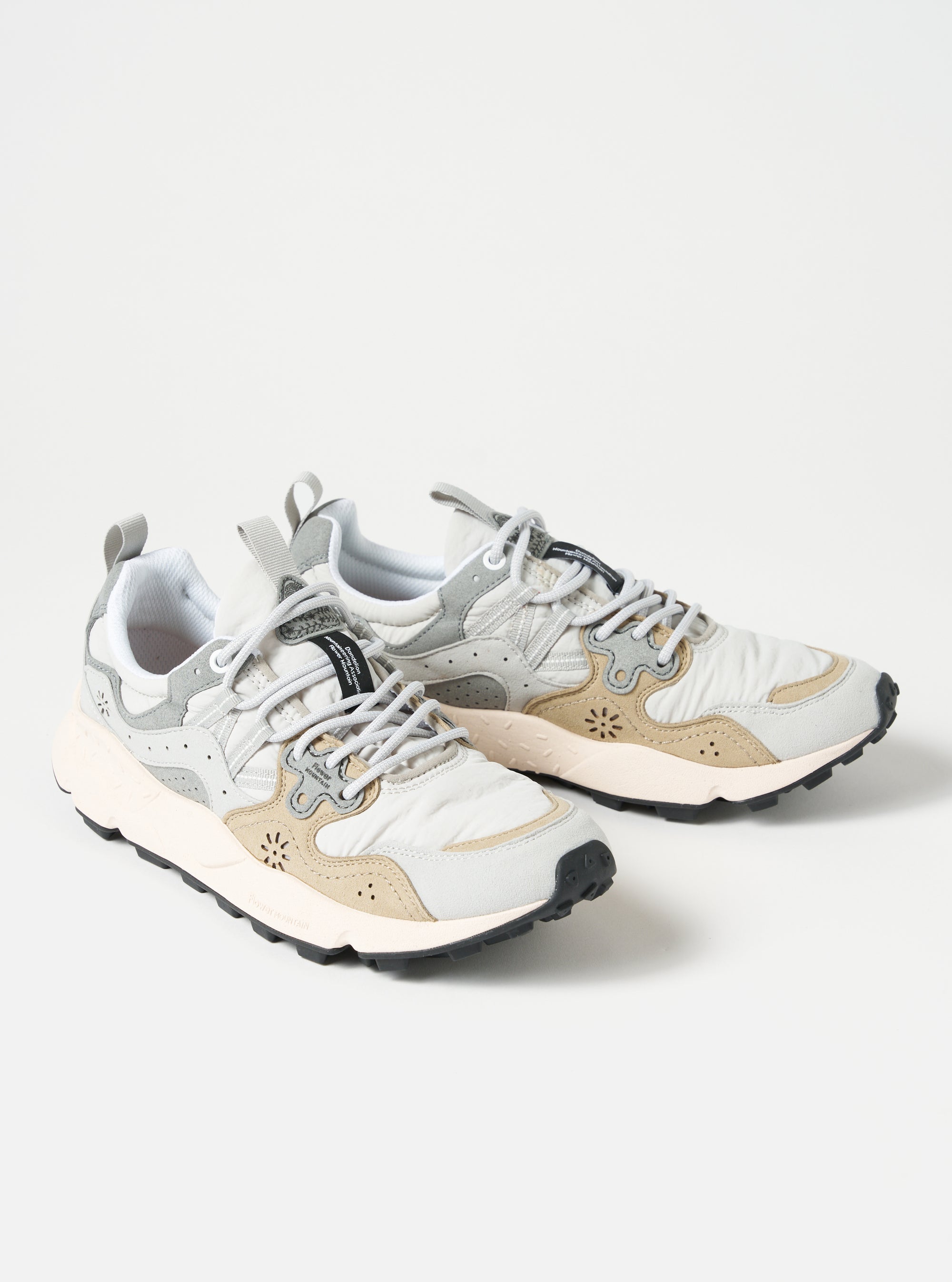 Flower Mountain Yamano 3 Uni Kaiso in Light Grey Eco Suede/Eco Nylon