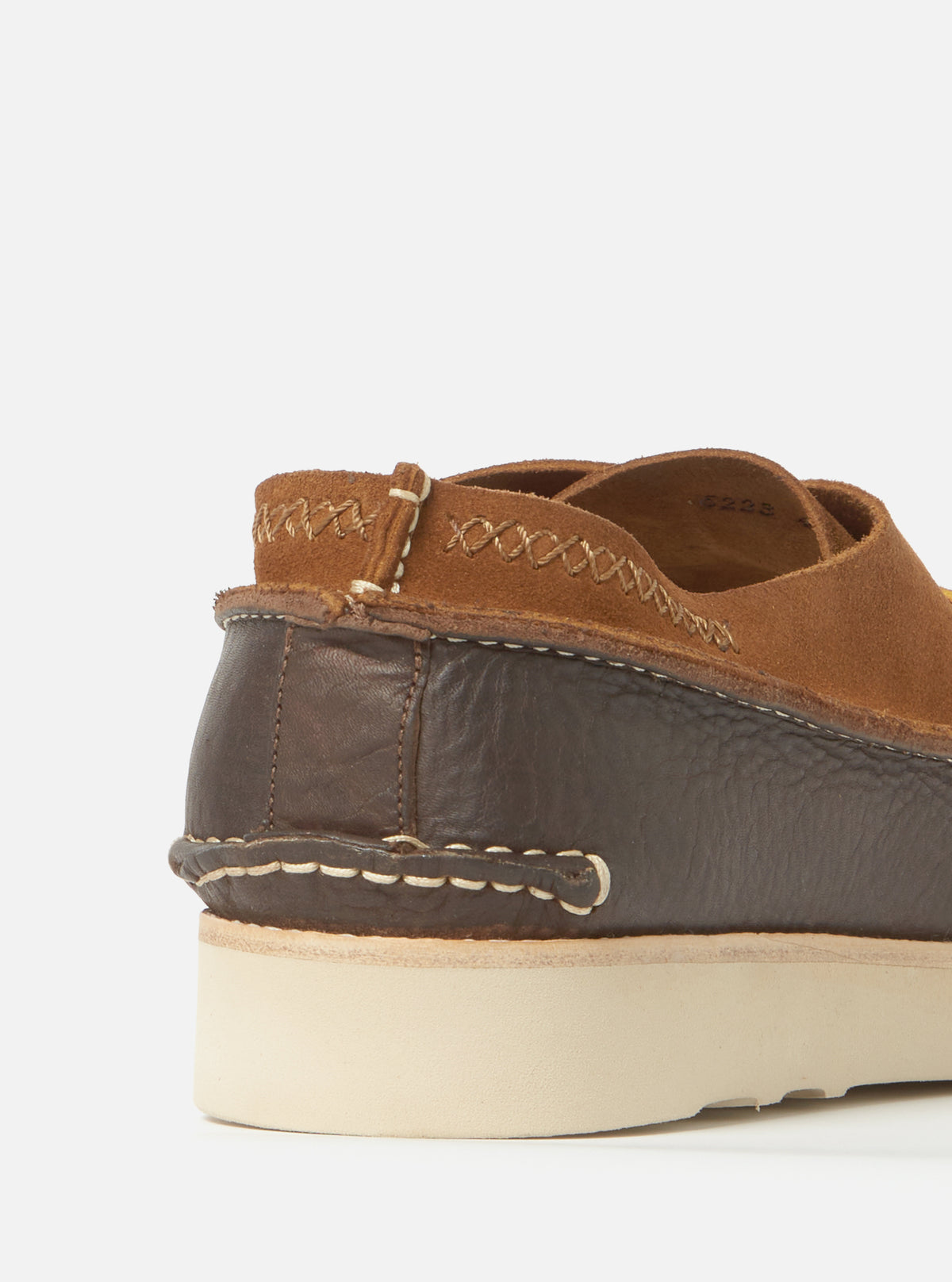 Yogi x Universal Works Finn in Cola/Dark Brown Suede/Tumbled Leather