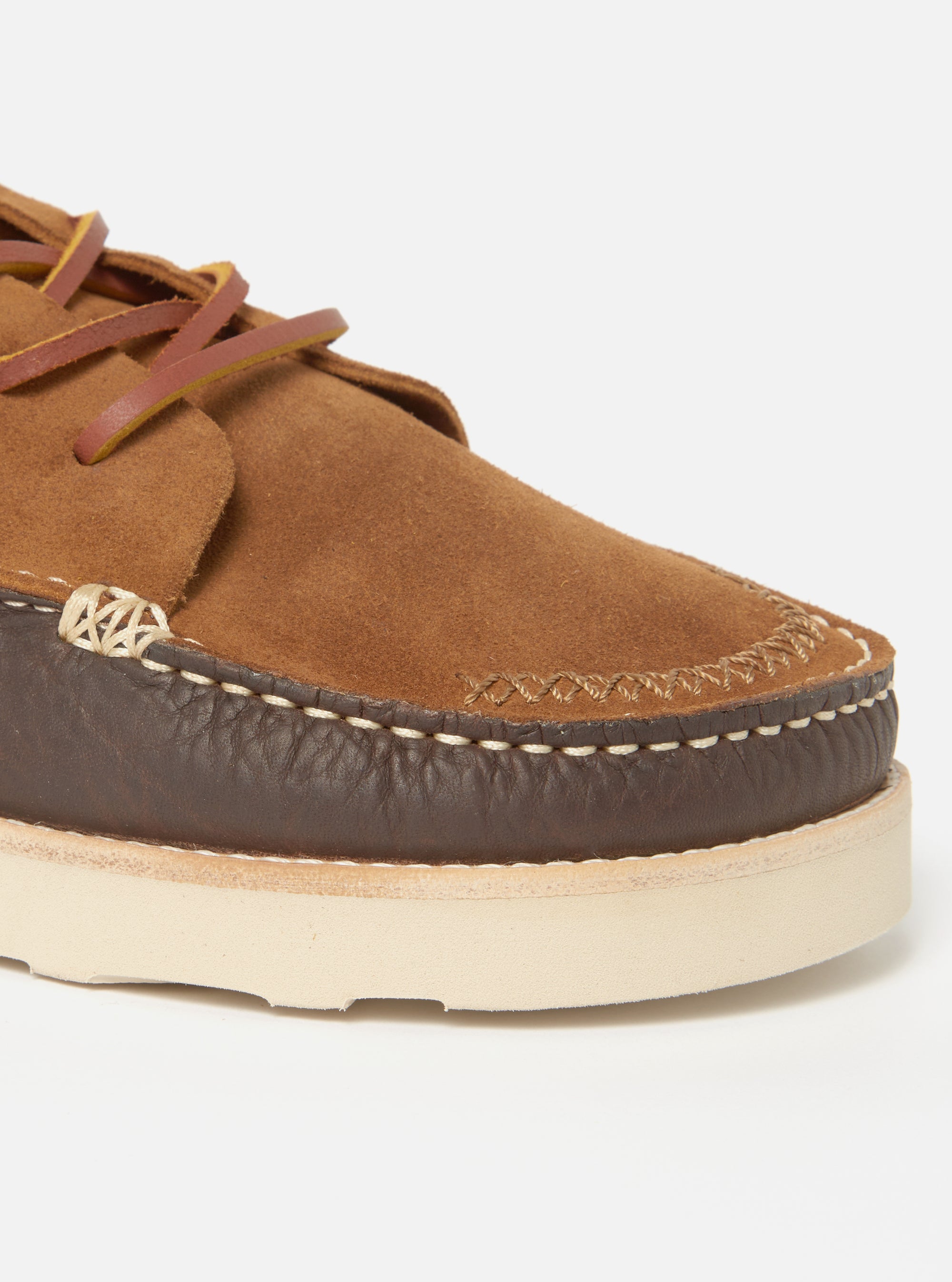 Yogi x Universal Works Finn in Cola/Dark Brown Suede/Tumbled Leather