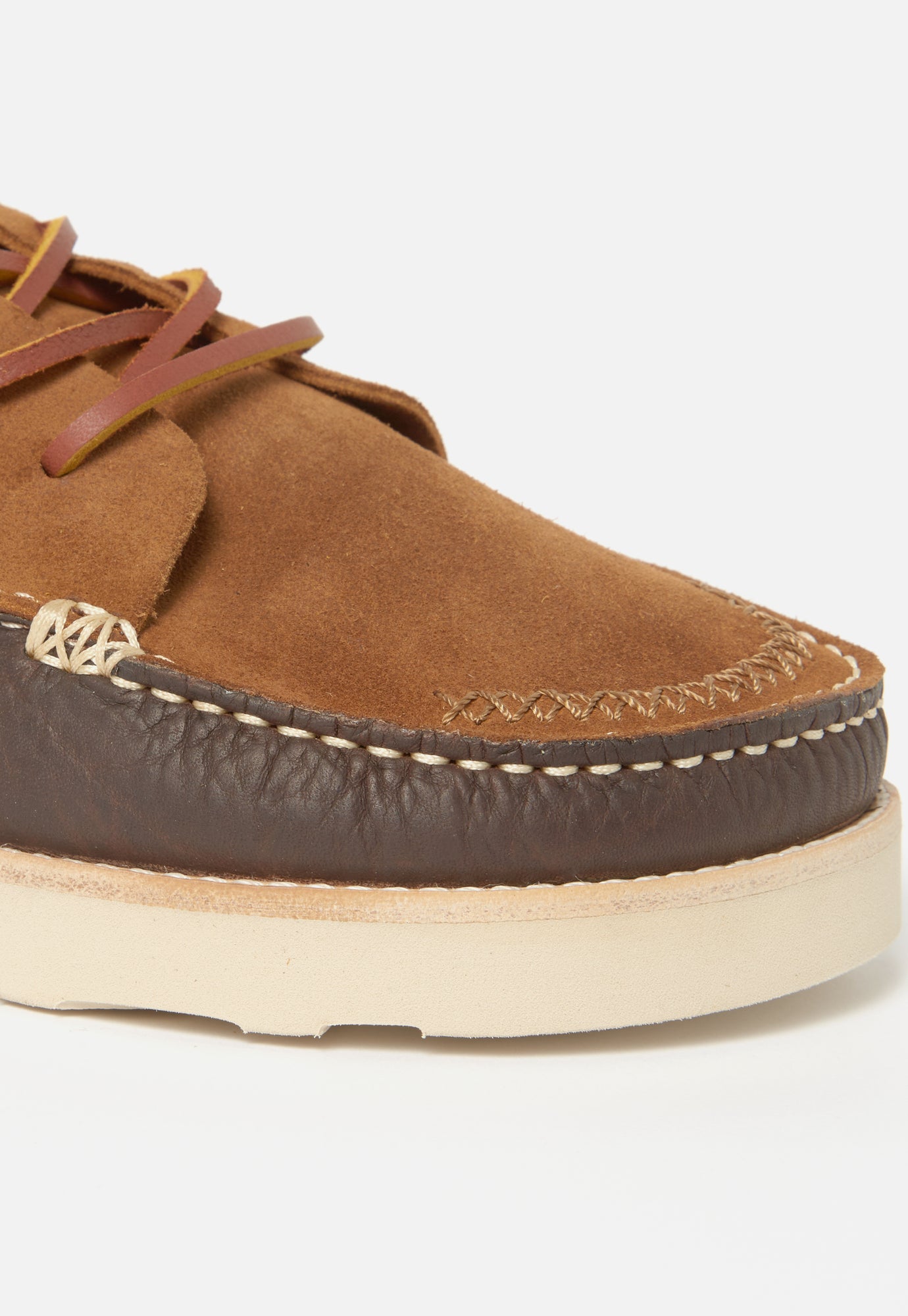 Yogi x Universal Works Finn in Cola/Dark Brown Suede/Tumbled Leather