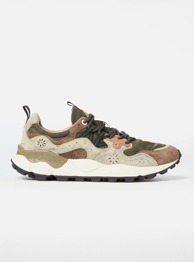 Flower Mountain Yamano 3 Uni in Camo/Black Military Nylon/Leather