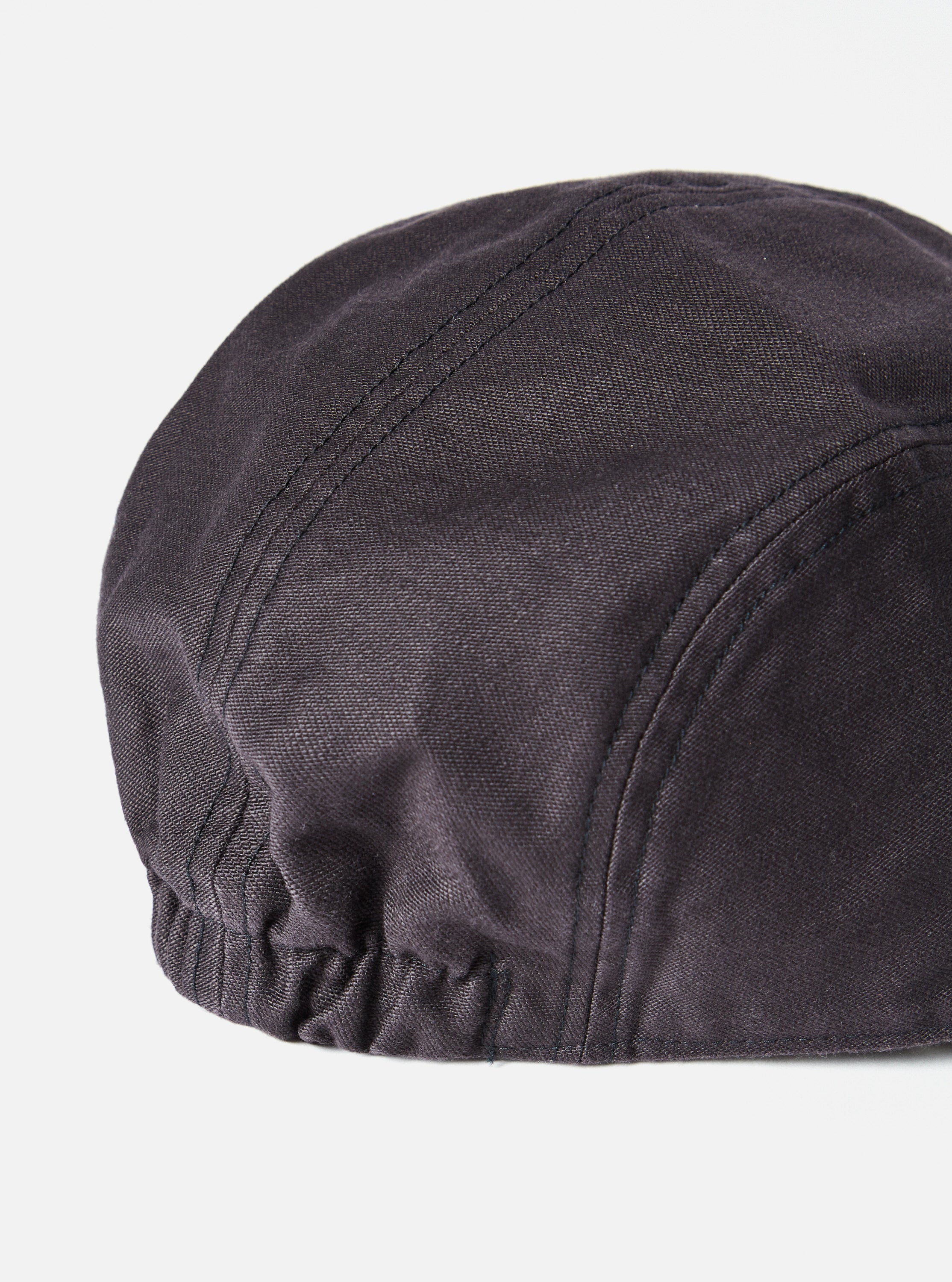 cableami Baker Soft Bill Cap in Black Satin Cotton Universal Works