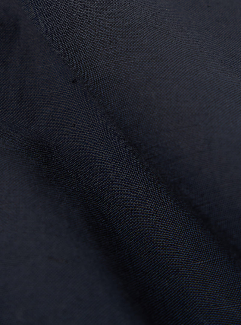 Universal Works Oxford Pant in Navy Linen Slub Weave