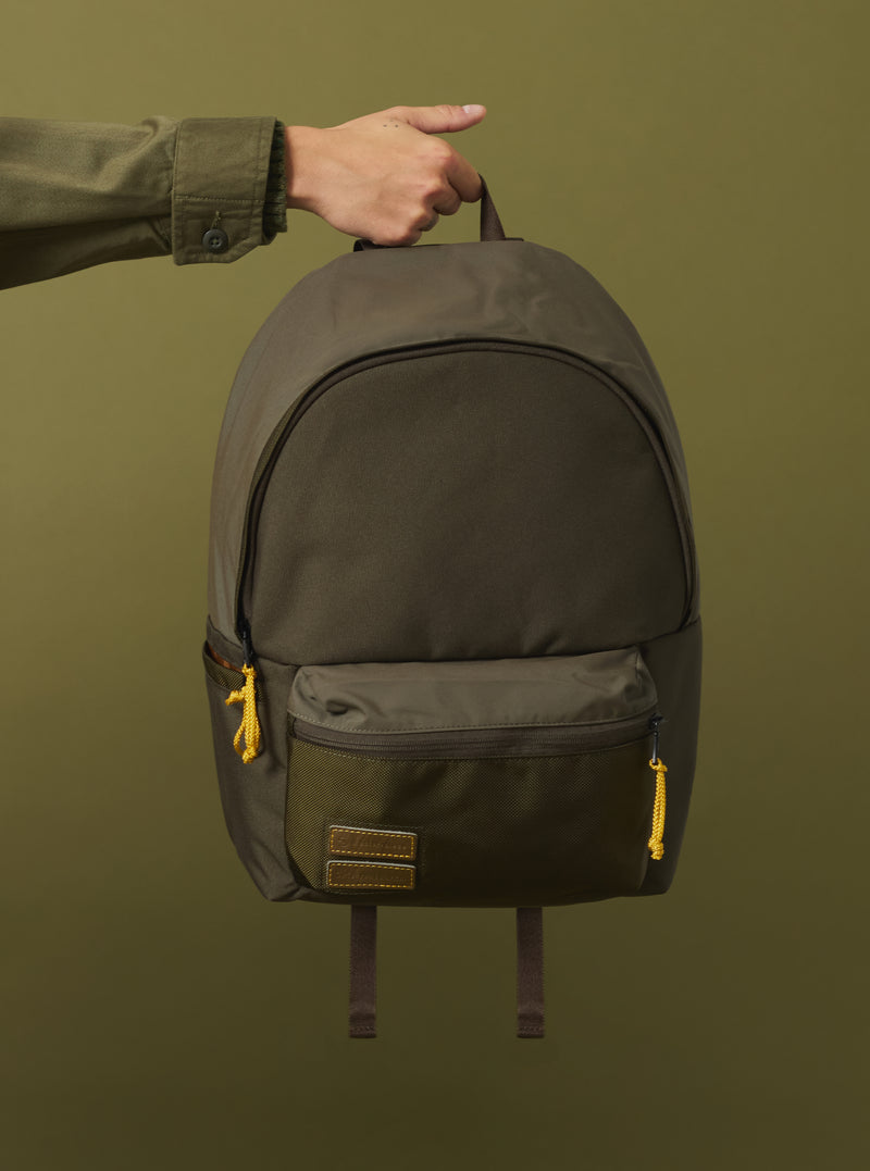 master-piece x Universal Works Backpack in Olive Recycled Tech Canvas