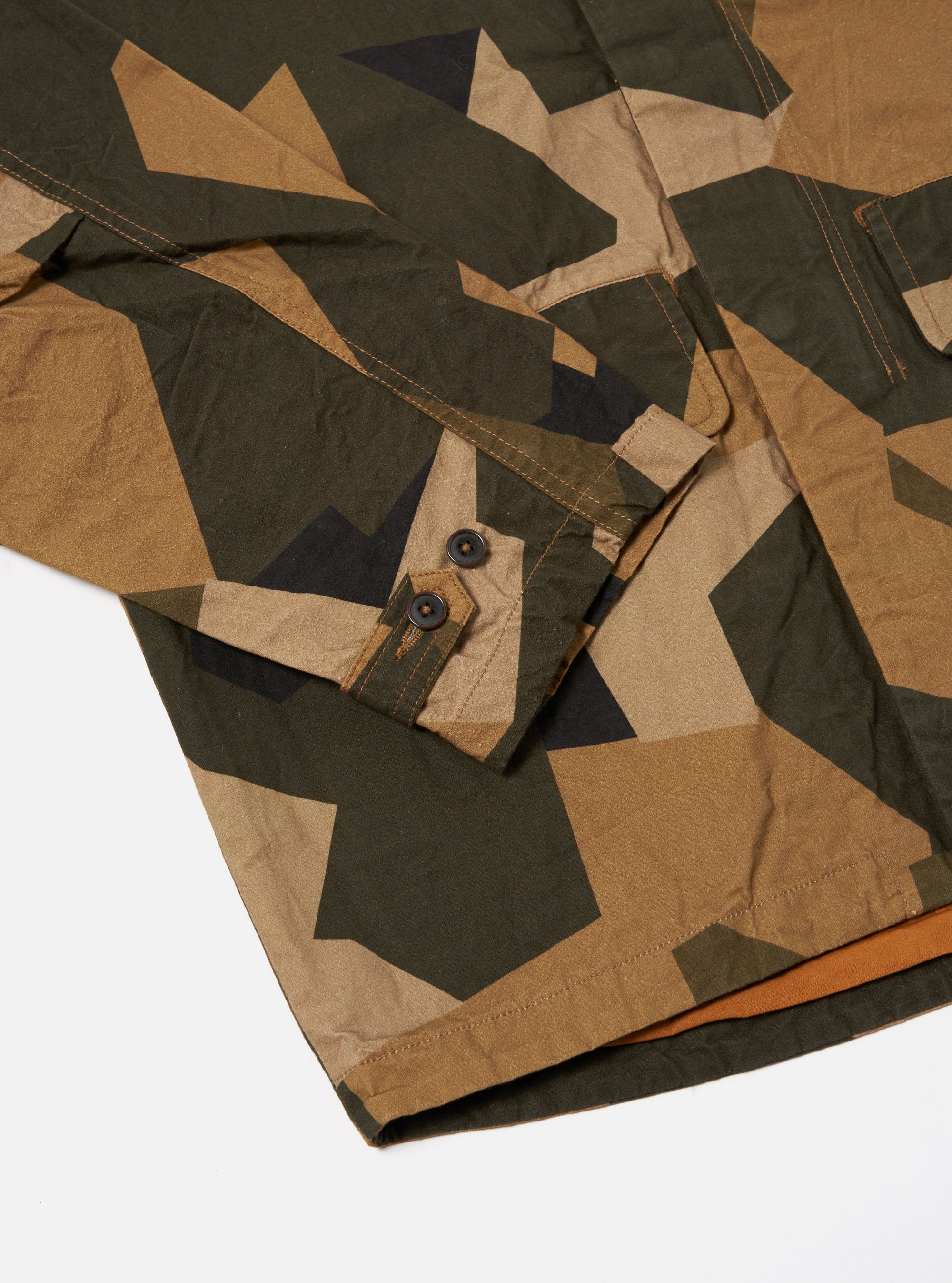 master-piece x Universal Works Stanedge Jacket in Brown Swedish Camo