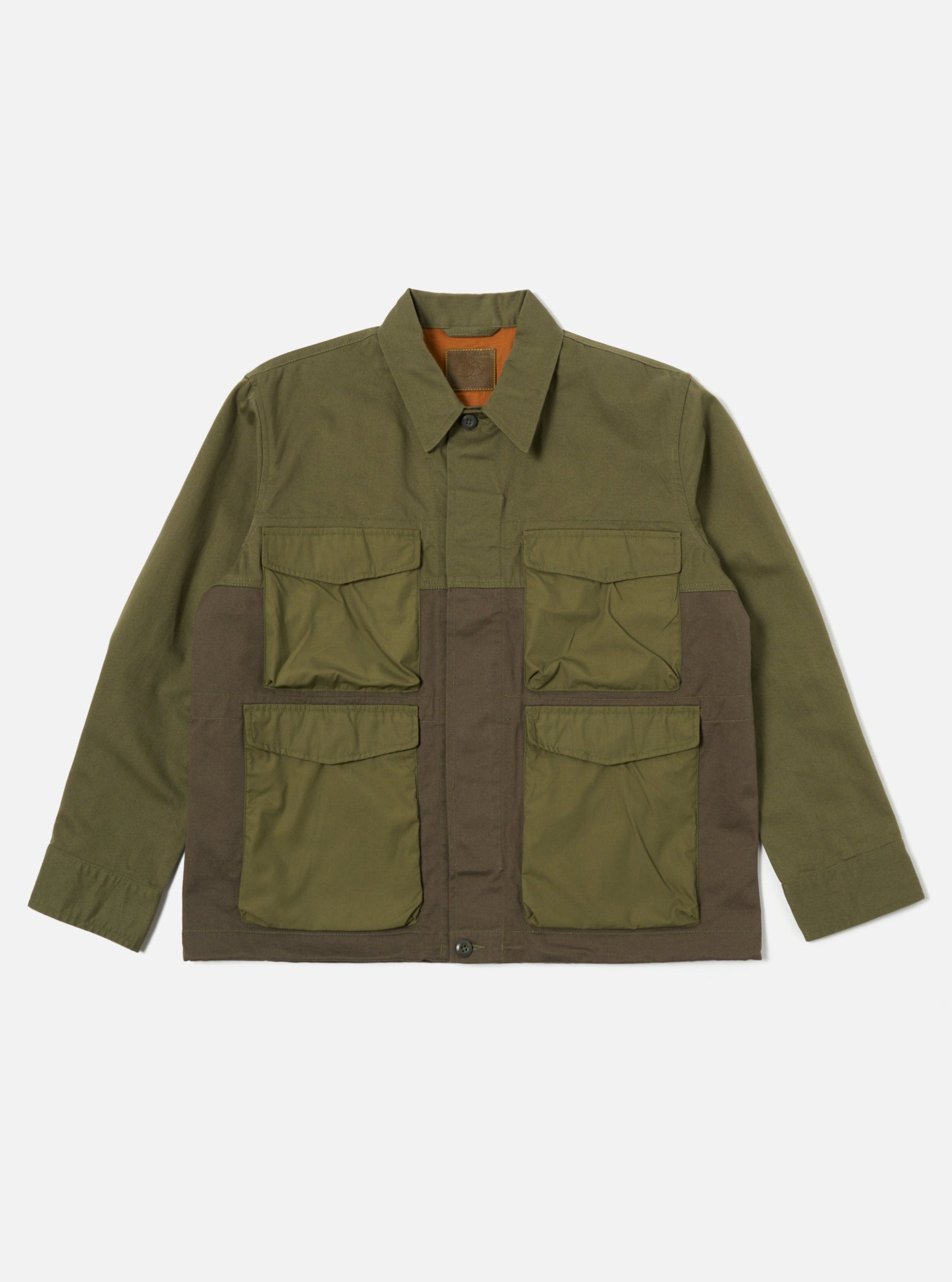 master-piece x Universal Works Parachute Field Jacket II in Olive Twill