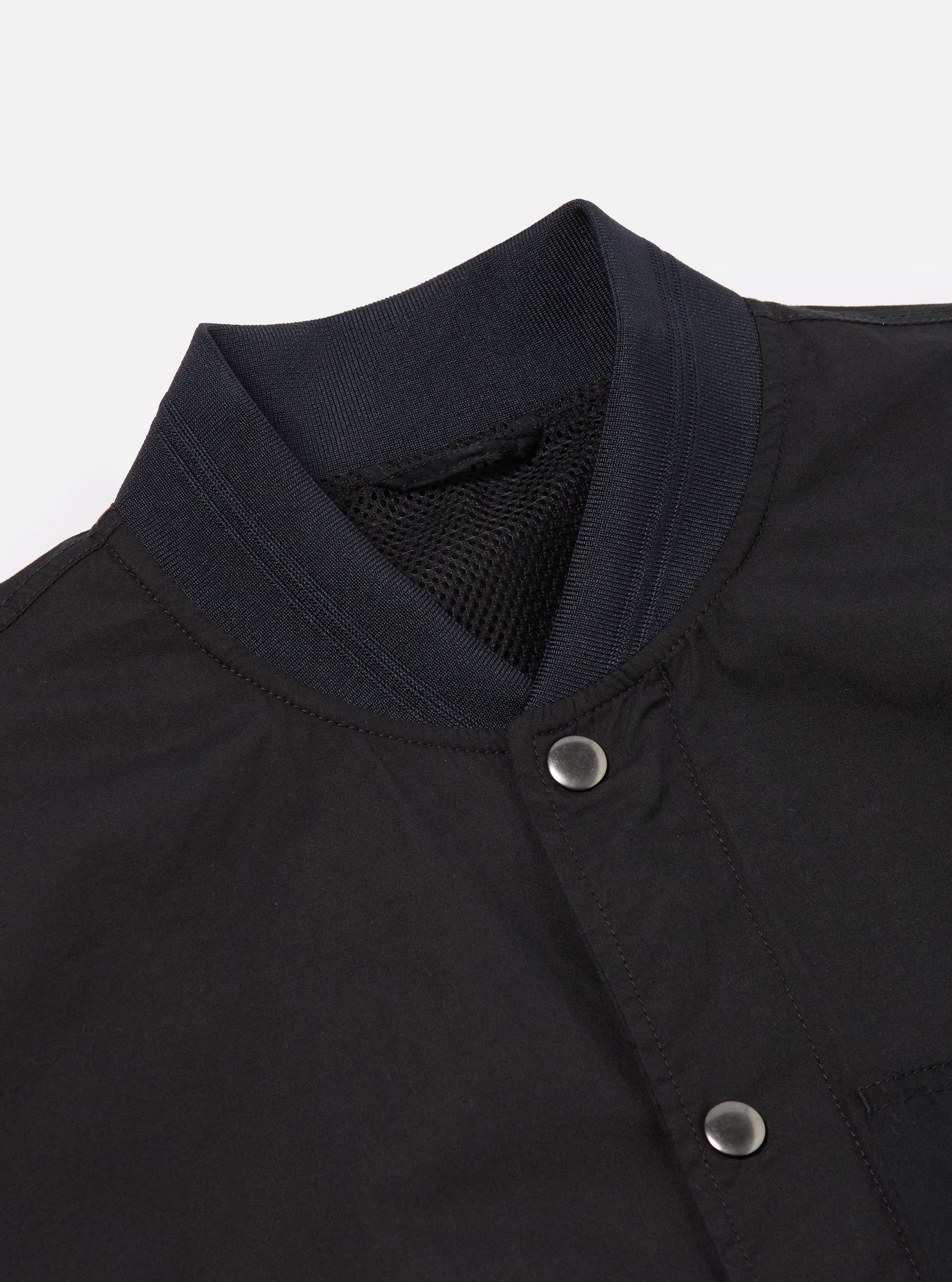 master-piece x Universal Works NS Bomber Jacket in Black Broadcloth