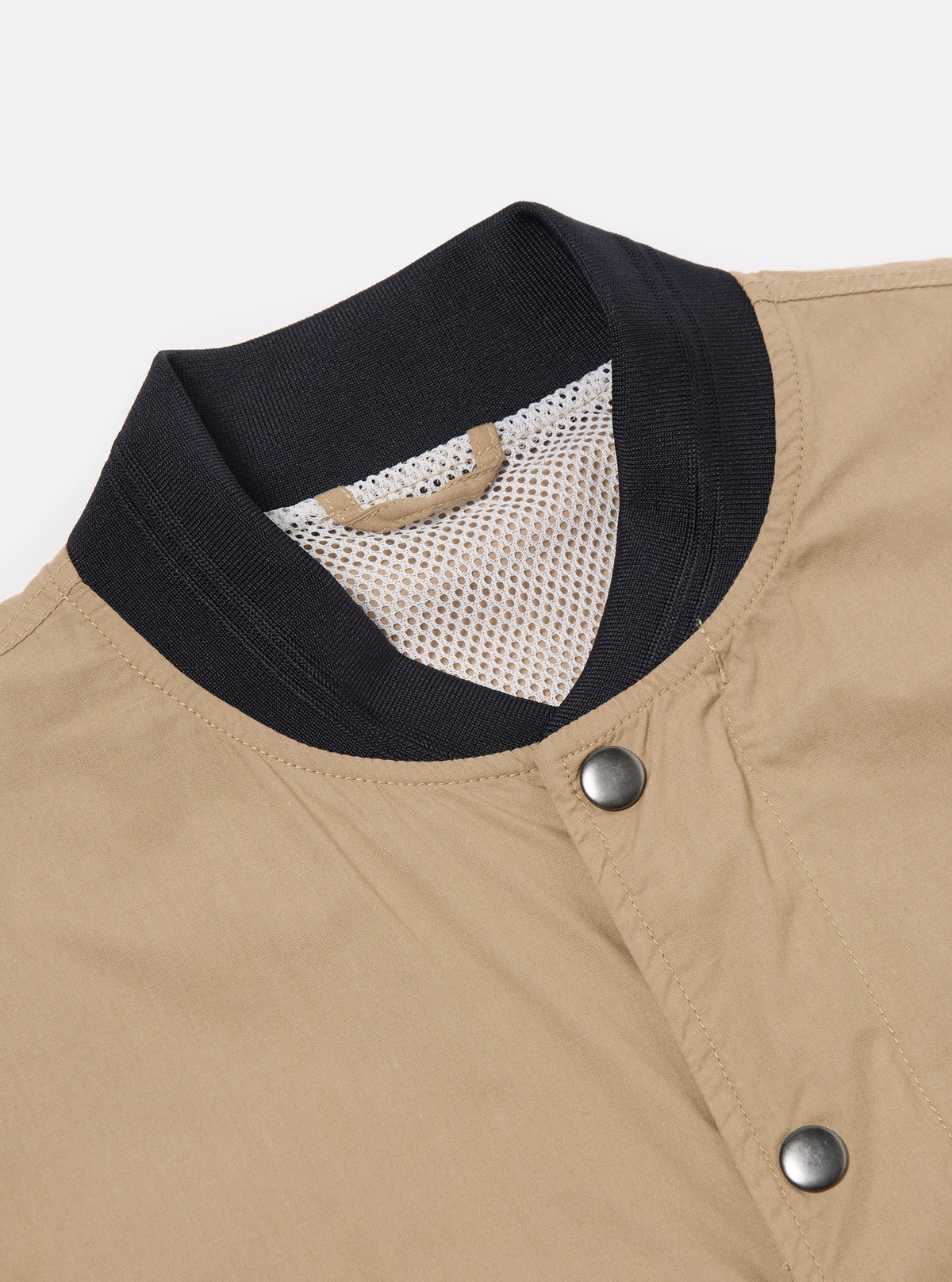 master-piece x Universal Works NS Bomber Jacket in Sand Broadcloth