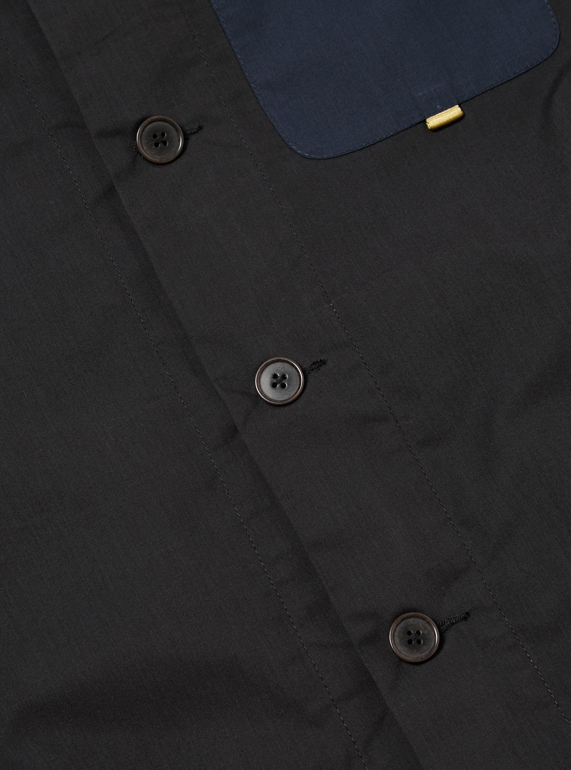 master-piece x Universal Works Tech Overshirt in Black Recycled Polytech