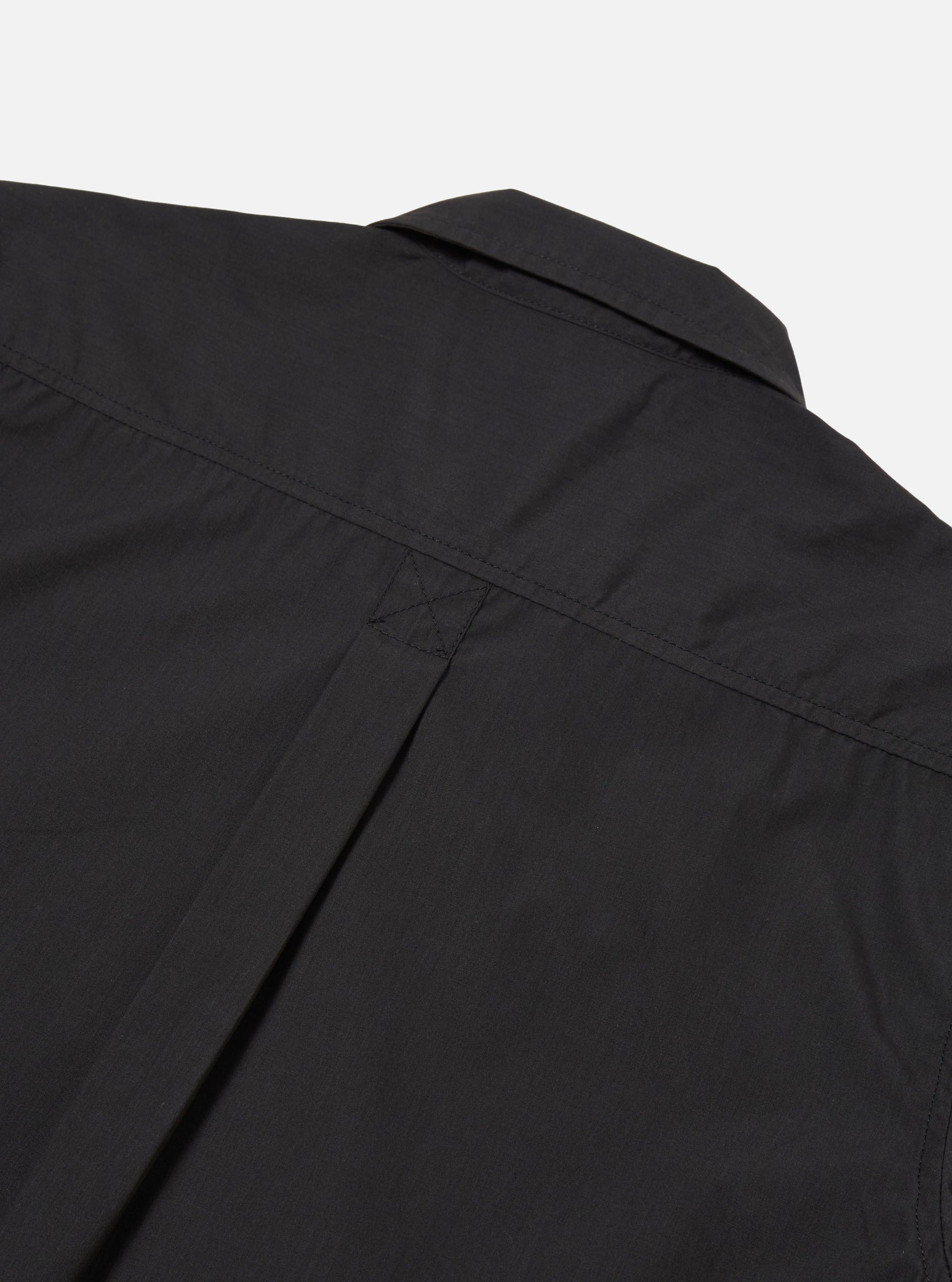 master-piece x Universal Works Tech Overshirt in Black Recycled Polytech