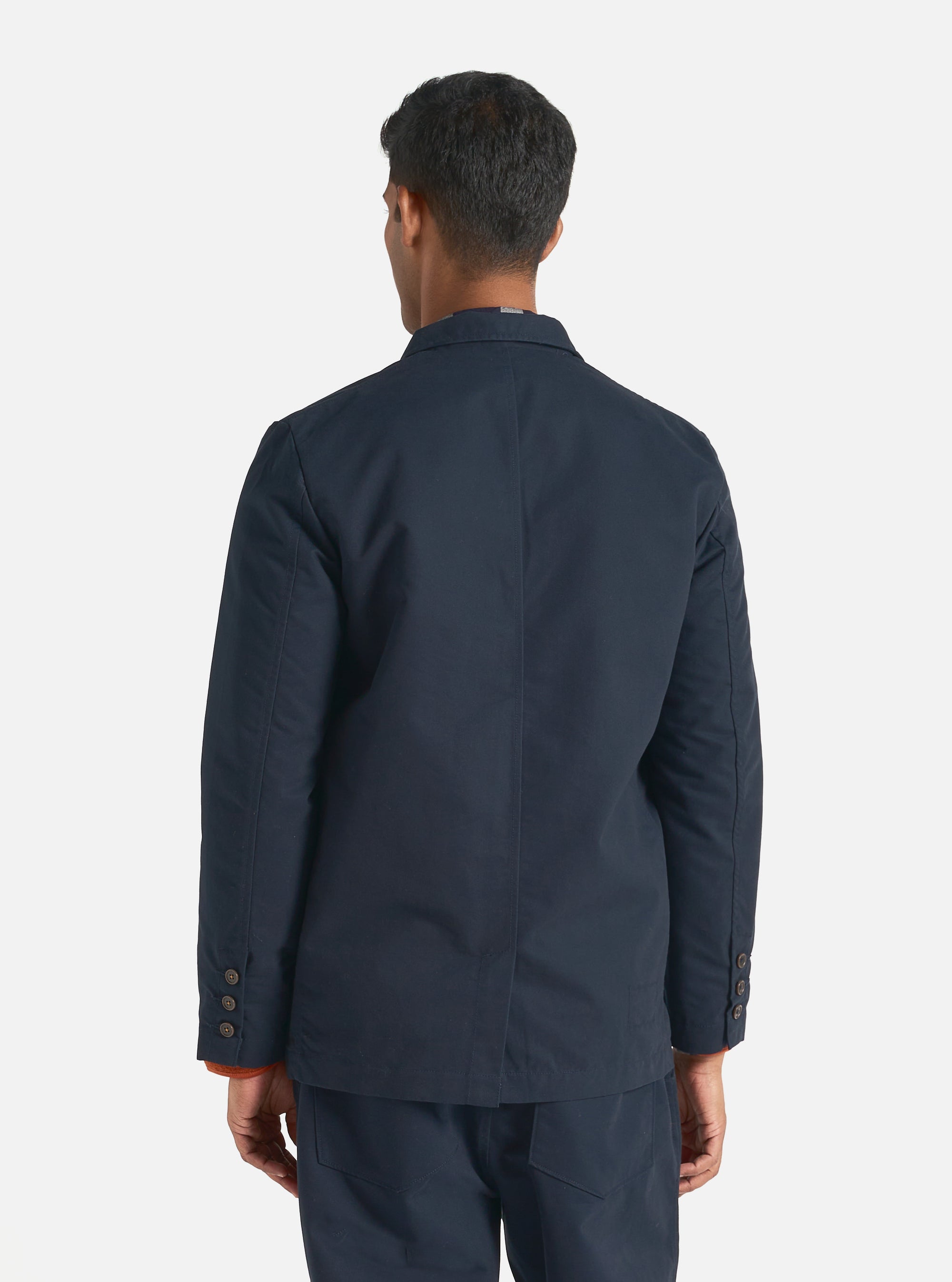 Universal Works Capitol Jacket in Navy Brushed Polytech