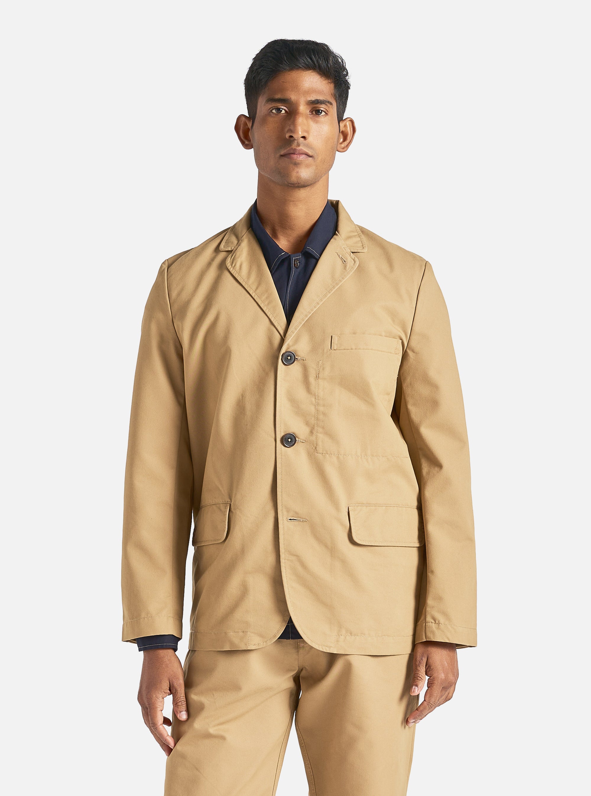 Universal Works Capitol Jacket in Sand Brushed Polytech