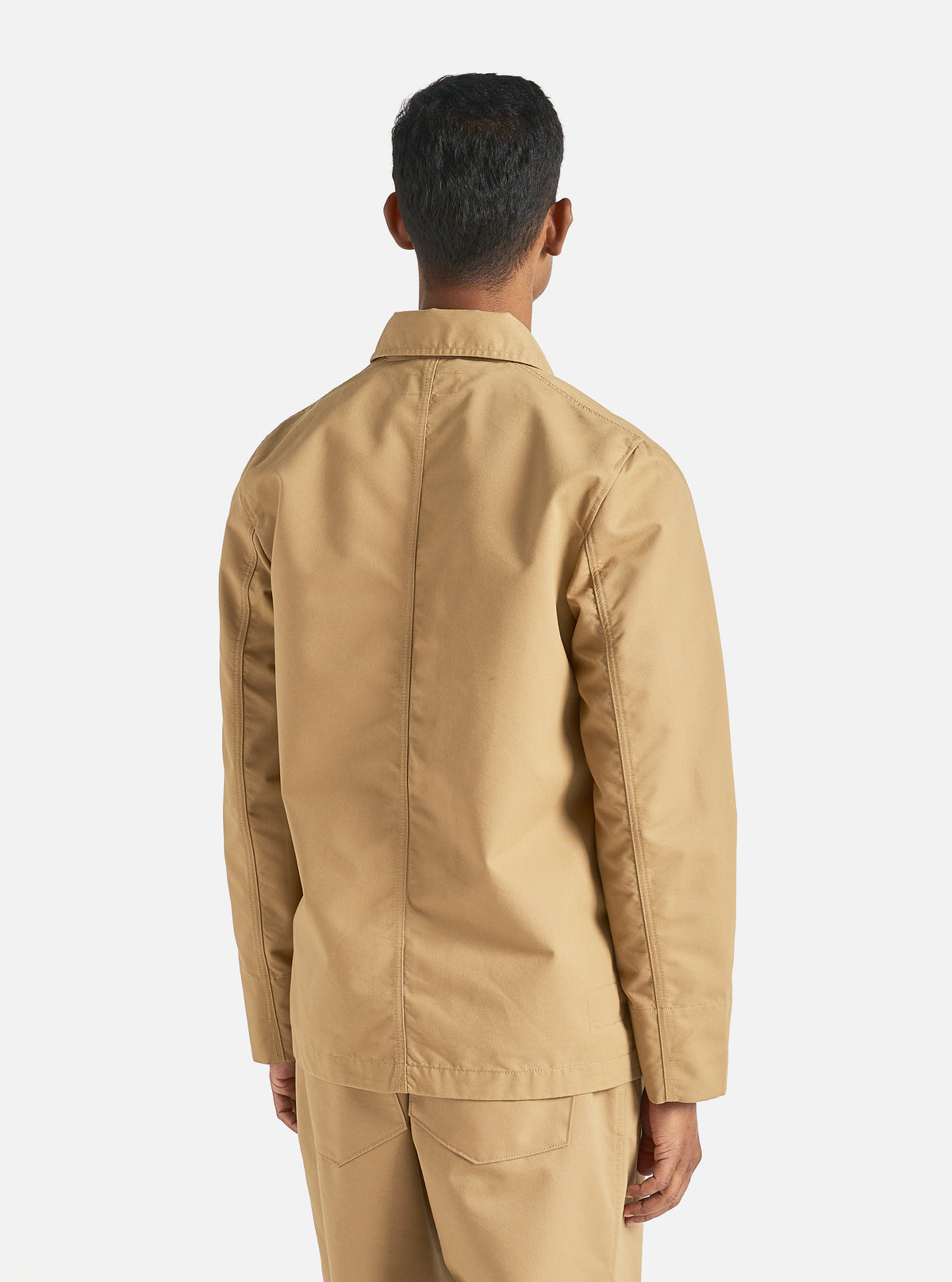 Universal Works Merchant Jacket in Sand Brushed Polytech