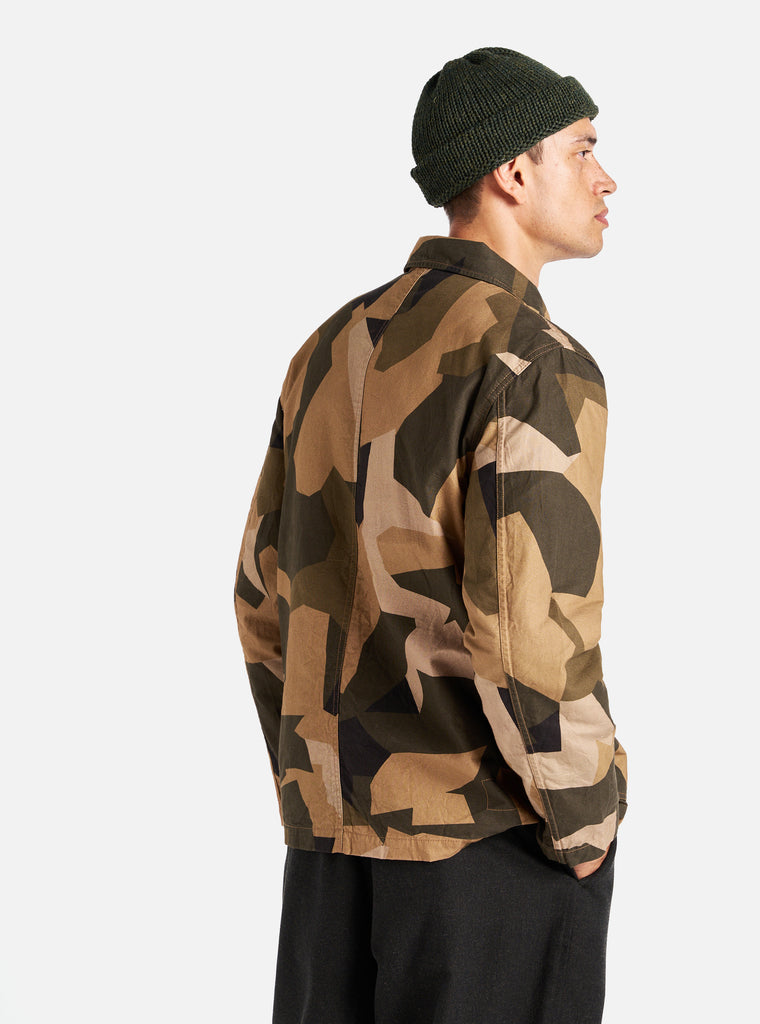 Universal Works Utility Jacket in Brown Swedish Camo