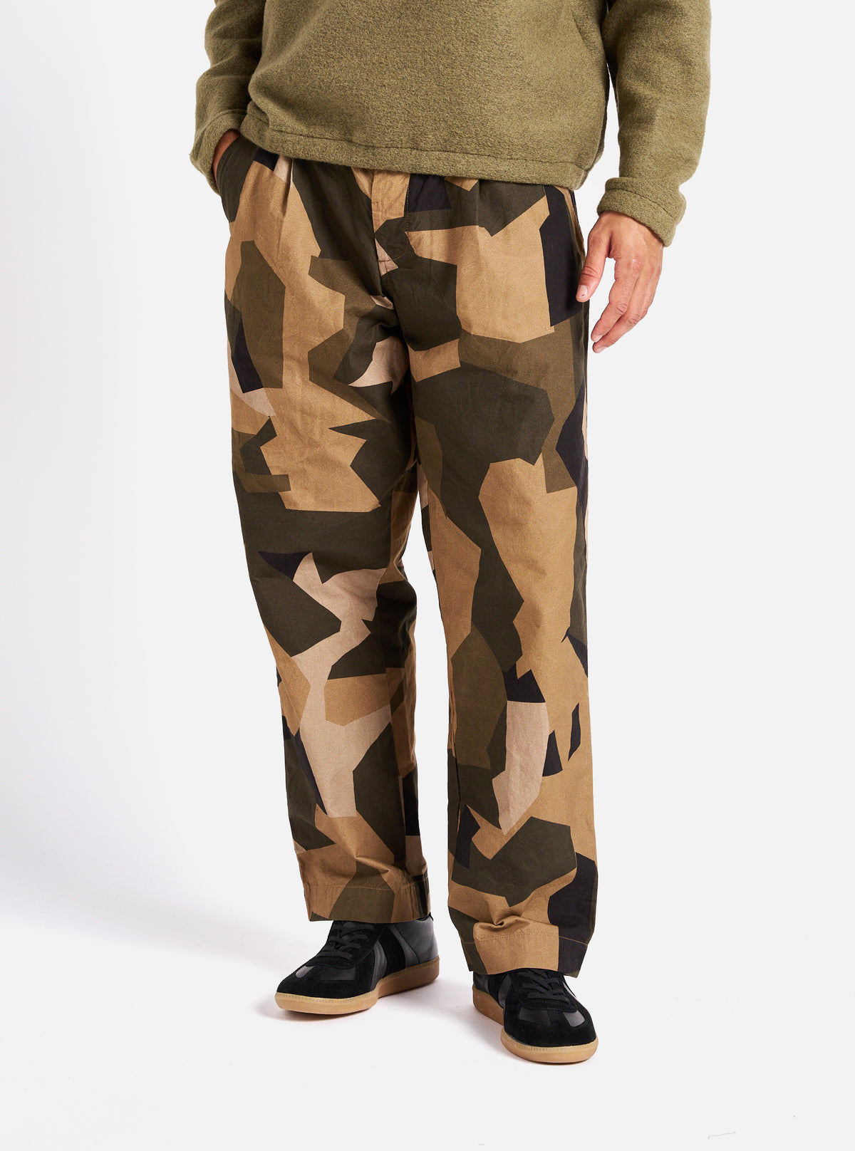 Universal Works Duke Pant in Brown Swedish Camo