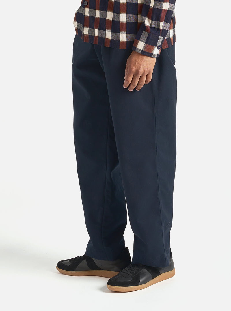 Universal Works Duke Pant in Navy Brushed Polytech