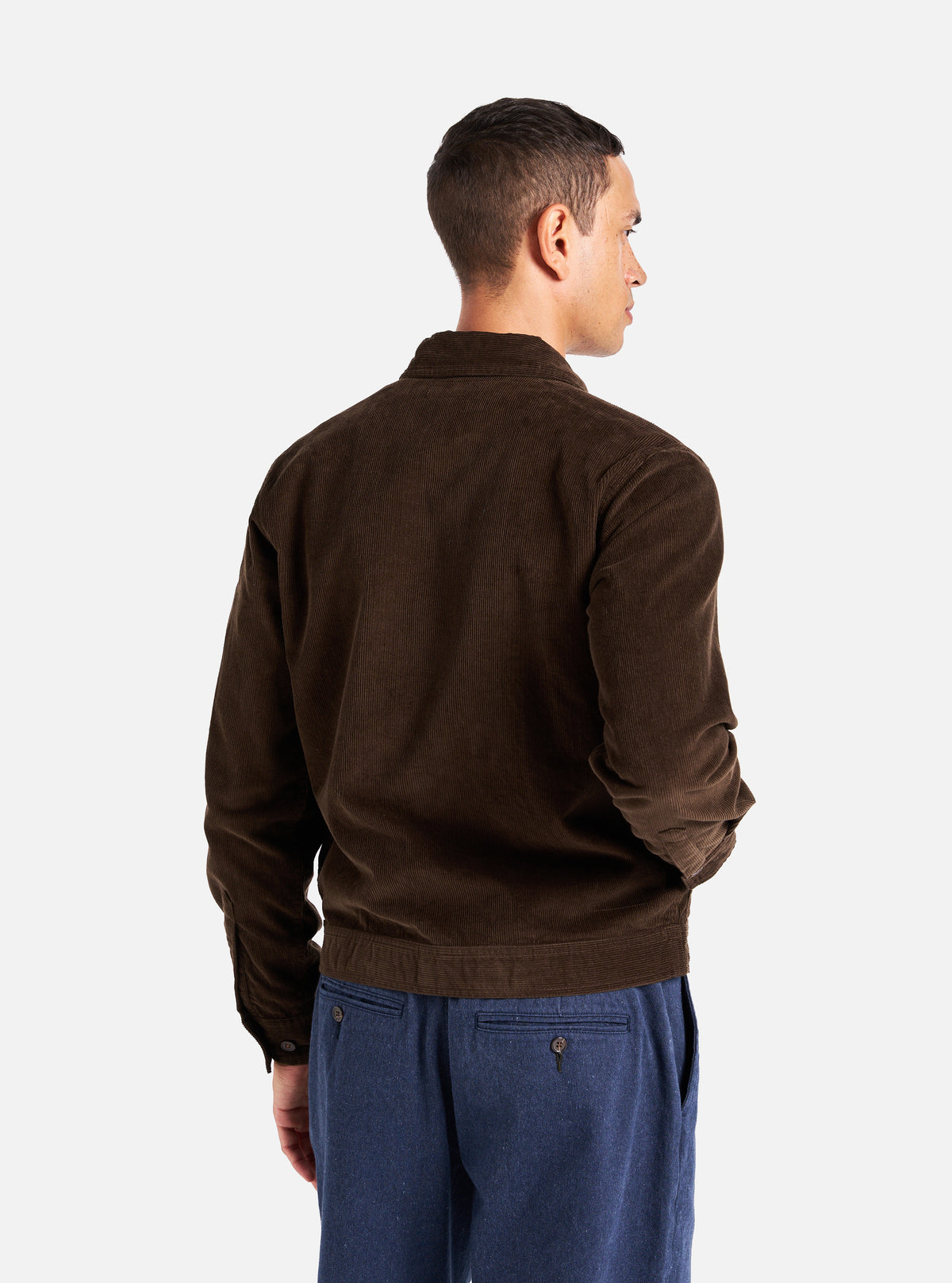 Universal Works Uniform Jacket in Brown Fine Cord