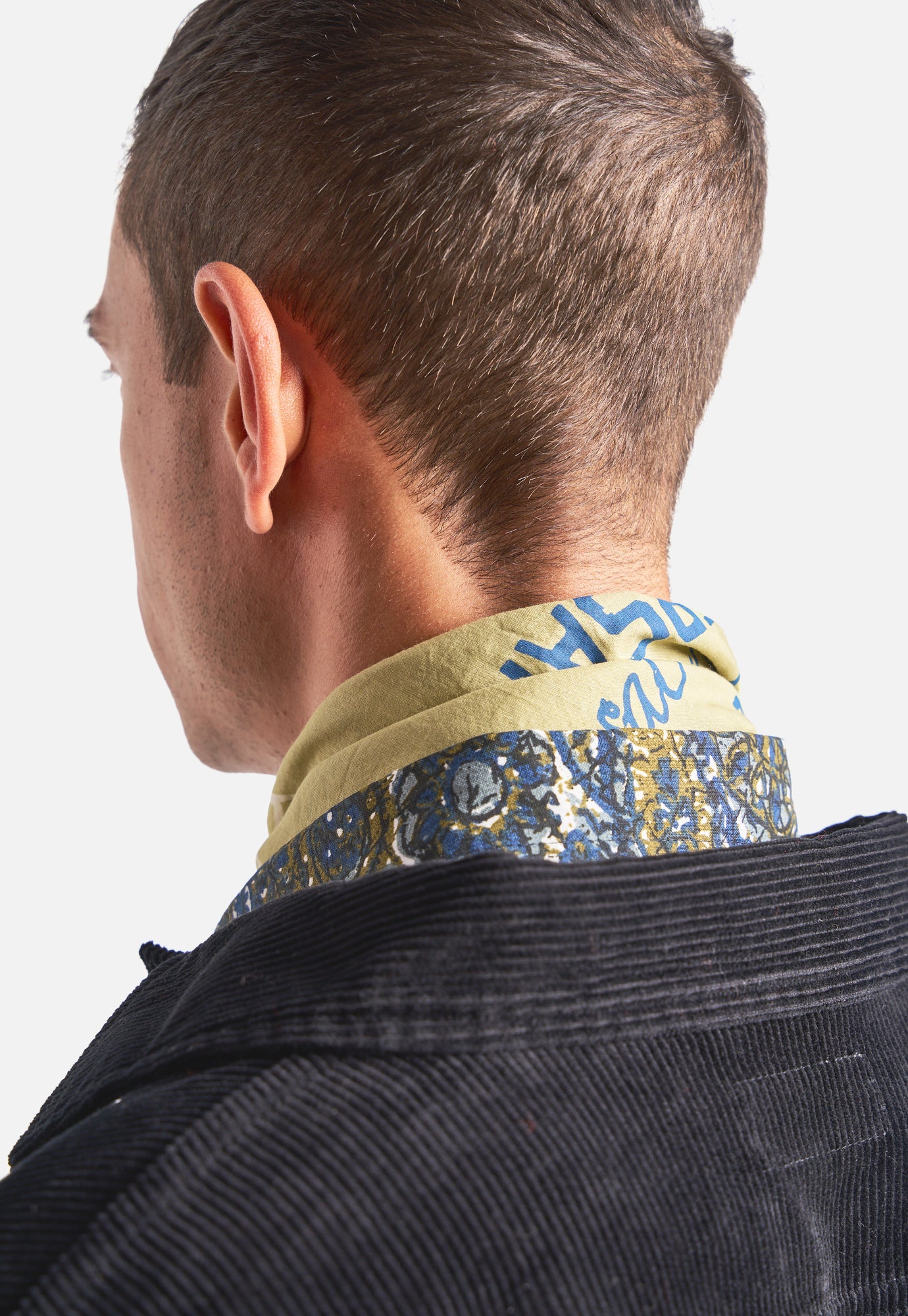 Universal Works Kingsman Neckerchief in Khaki Cambric