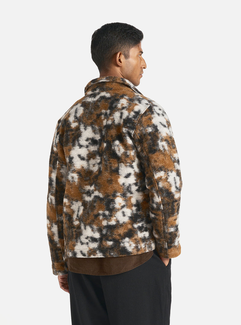 Universal Works Field Jacket in Brown Ylang Flower Fleece